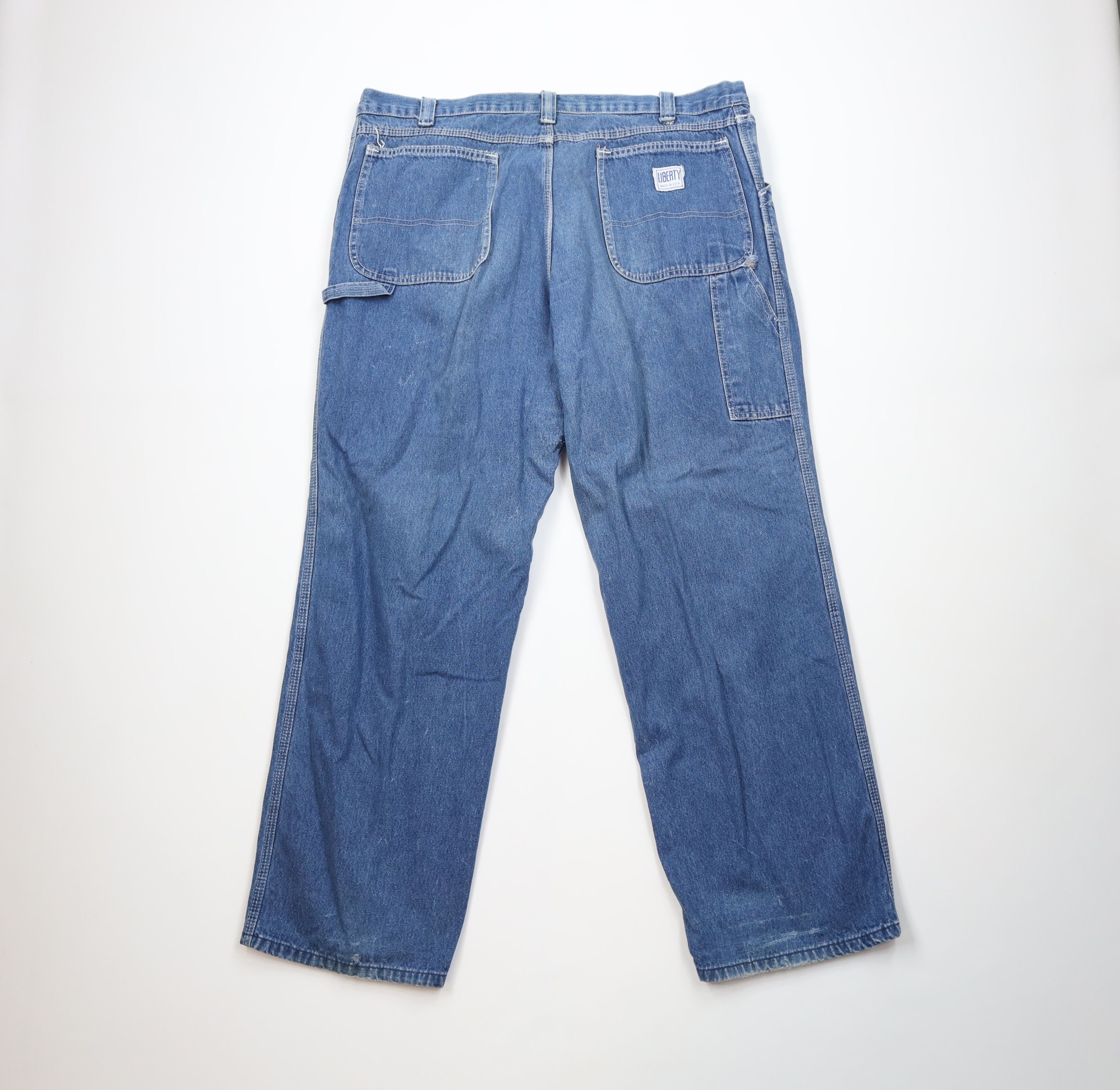 Vintage Vintage 90s Streetwear Workwear Wide Leg Dungaree Jeans USA Size US 44 / EU 60 - 11 Thumbnail