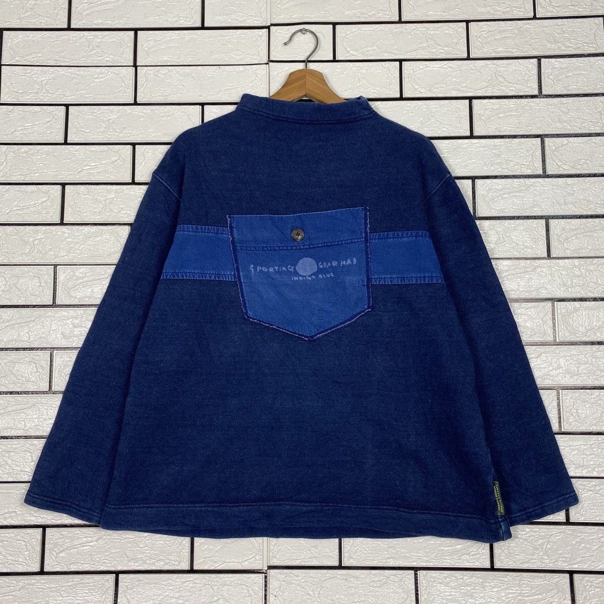 Issey Miyake Vintage Indigo Sweatshirt Hai Sporting Gear Issey Miyake Size US M / EU 48-50 / 2 - 2 Thumbnail