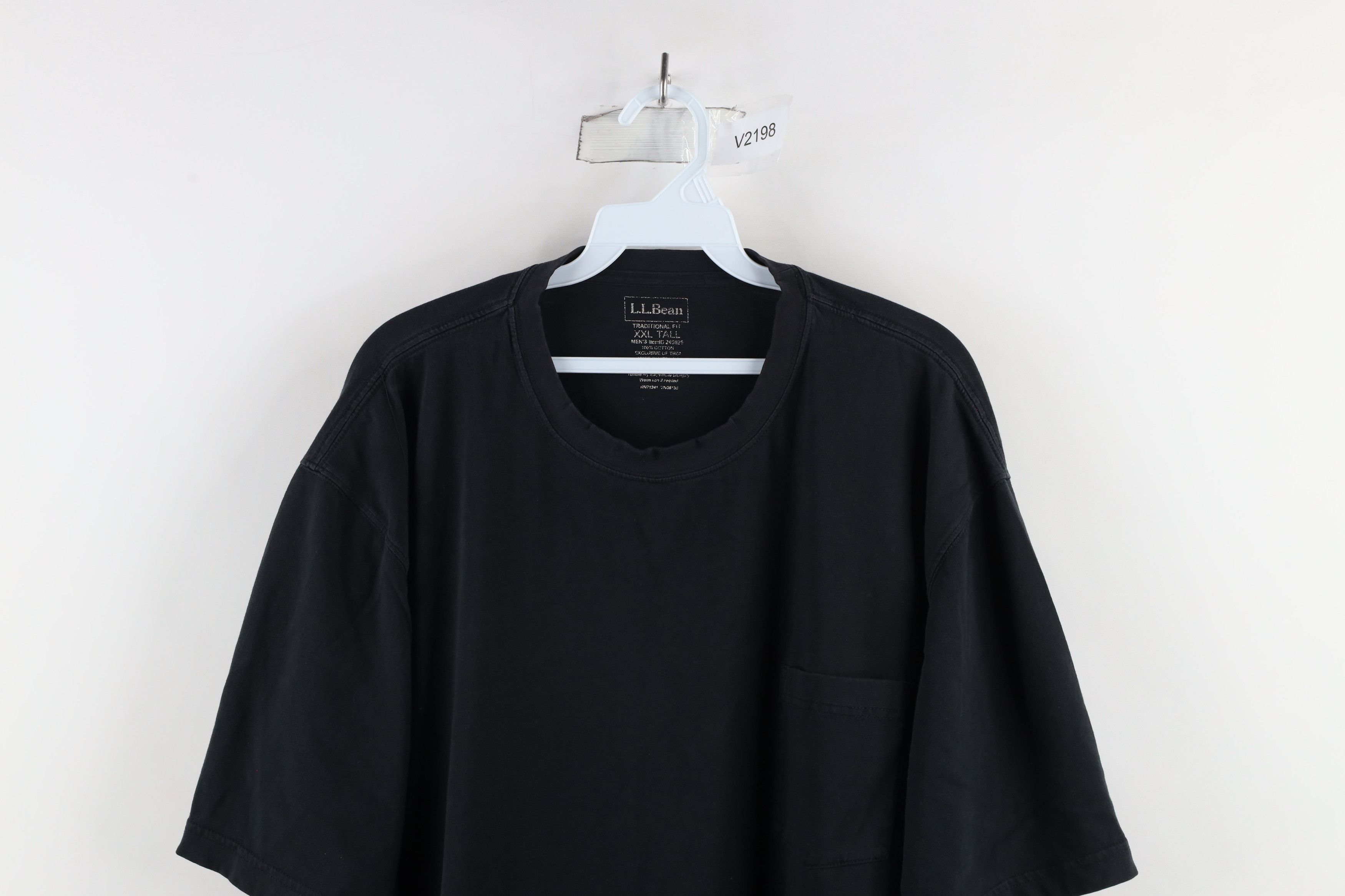 L.L. Bean × Vintage Vintage LL Bean Heavyweight Pocket T-Shirt Black Cotton Size US XXL / EU 58 / 5 - 2 Thumbnail