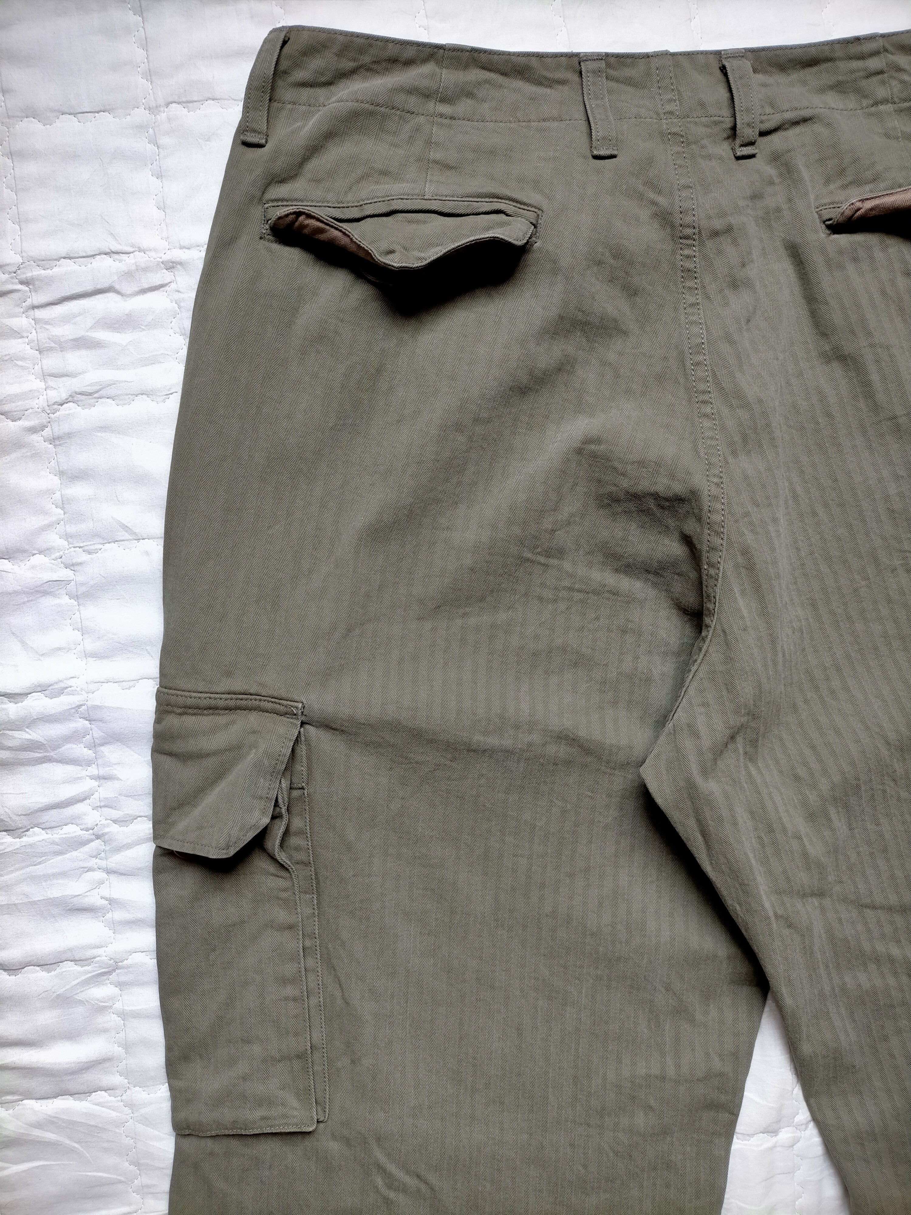 Studio D'Artisan Vintage Studio D'Artisan HBT Stripe Trouser Cargo Pants Size US 36 / EU 52 - 12 Thumbnail