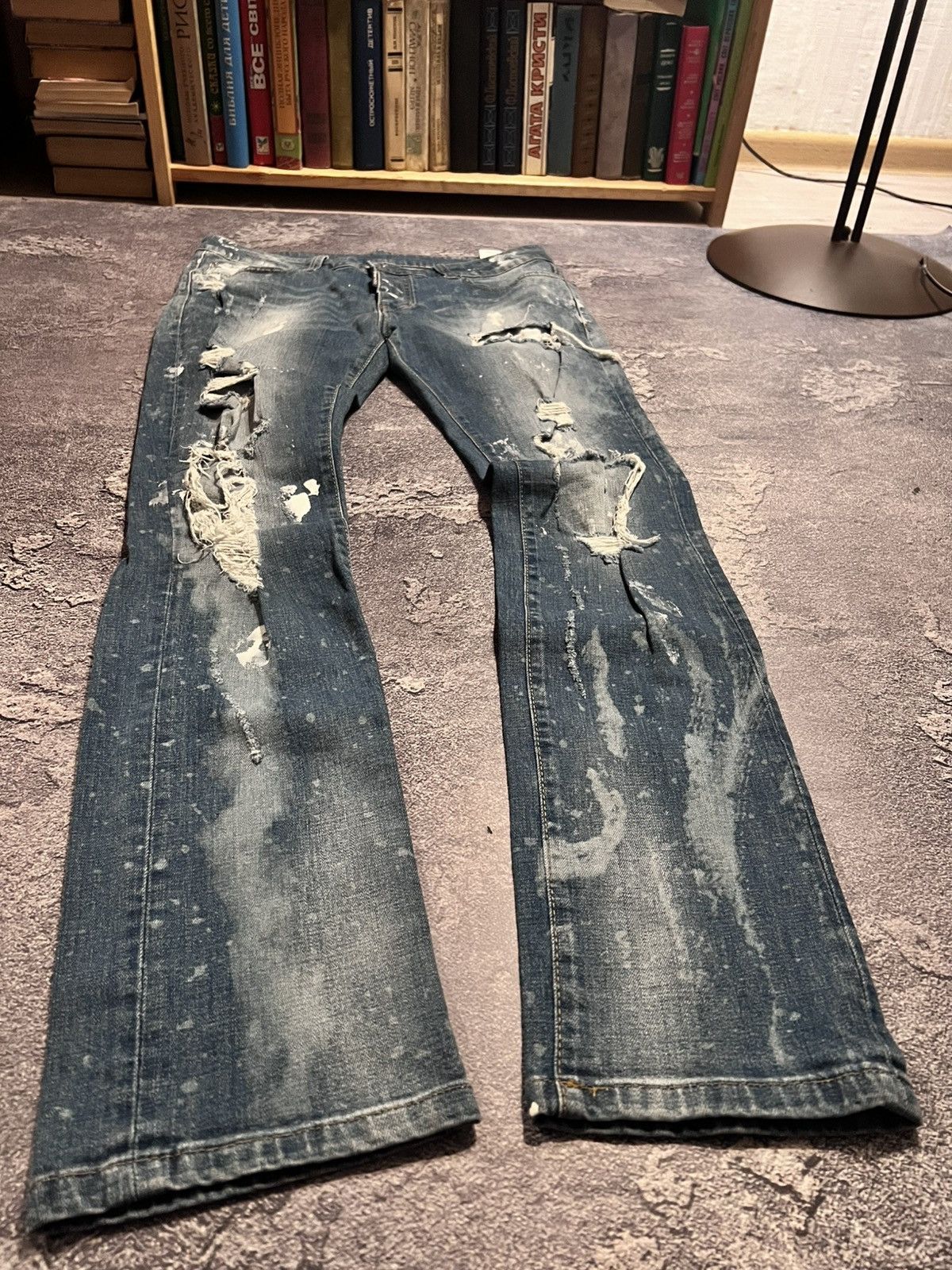 Japanese Brand Destroyed Japanese Skinny Jean / Avan Sexy Fit Glsmour Size US 30 / EU 46 - 1 Thumbnail