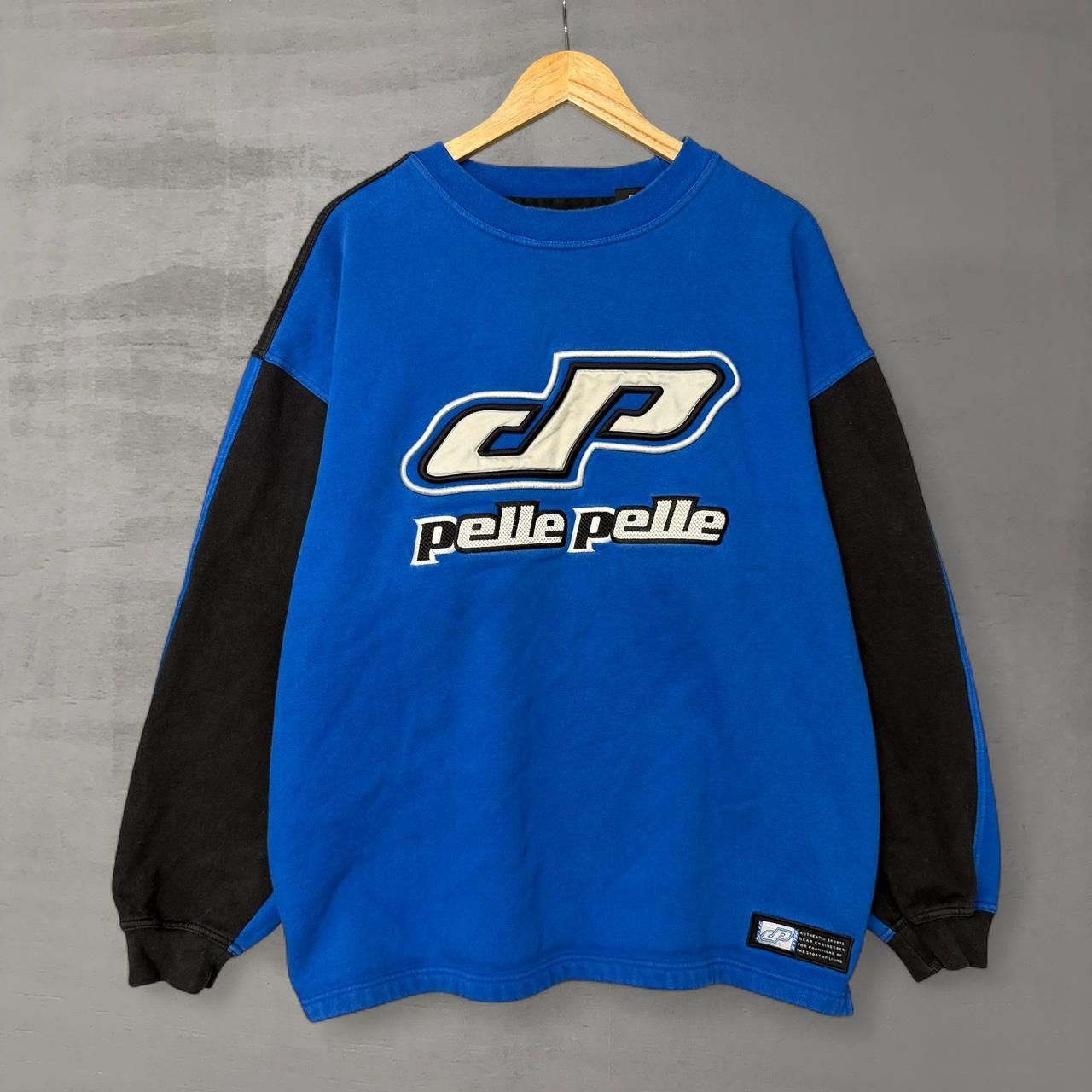 Pelle Pelle Pelle Pelle Y2K Blue Embroidered Marc Buchanan Sweatshirt XL Size US XL / EU 56 / 4 - 1 Thumbnail