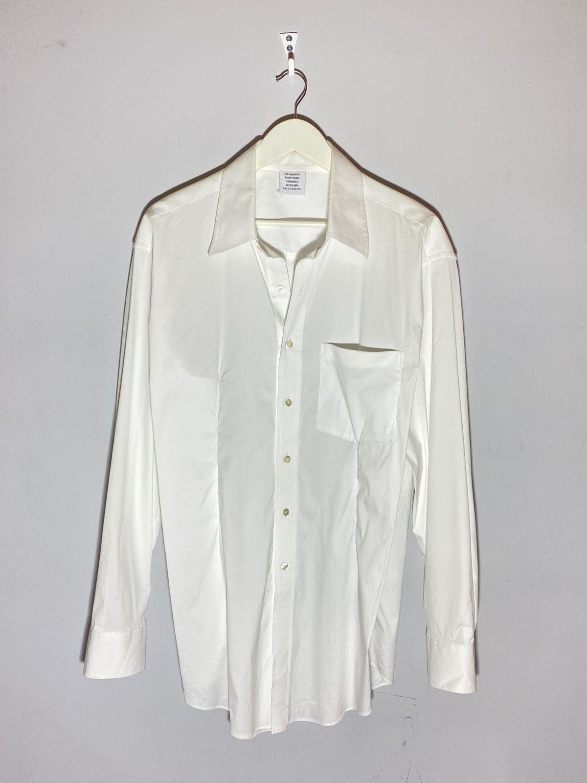 Vetements Vetements by Demna Secretary Decollage Shirt Button Up Size M / US 6-8 / IT 42-44 - 2 Thumbnail