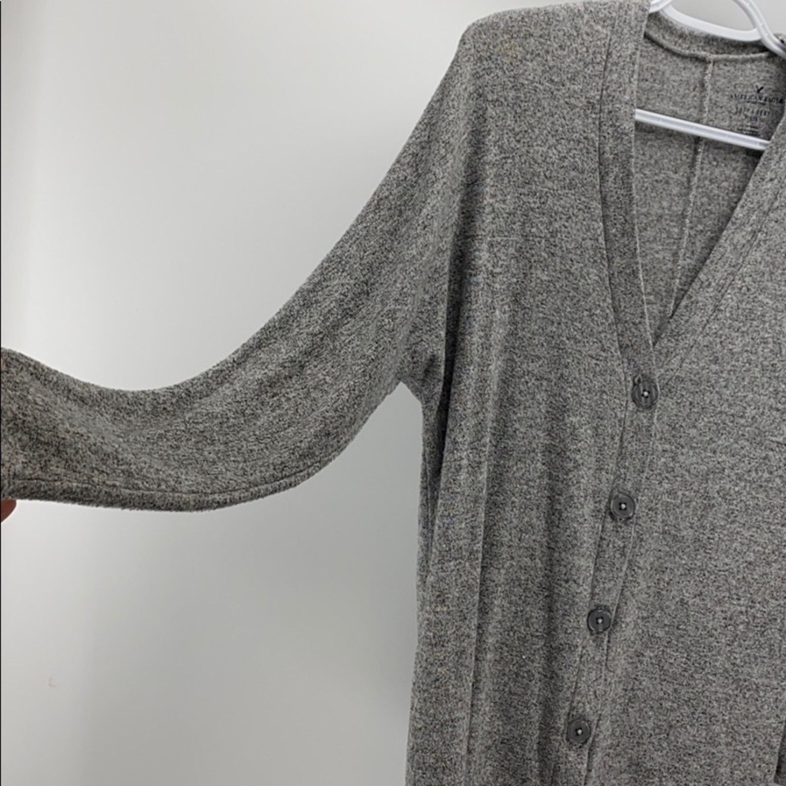 American Eagle Outfitters American Eagle soft Sexy black grey cardigan coastal Grandma Size XS / US 0-2 / IT 36-38 - 5 Thumbnail