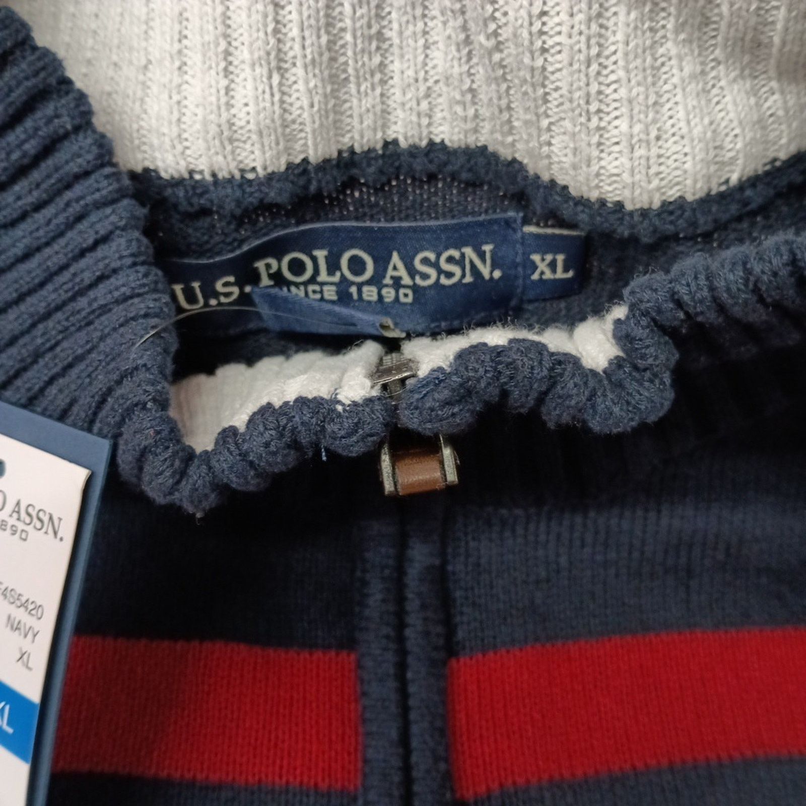 U.S. Polo Assn. U.S. Polo Assn. Sweater Men's Size XL Blue 1/4 Zip Pullover Size US XL / EU 56 / 4 - 4 Thumbnail