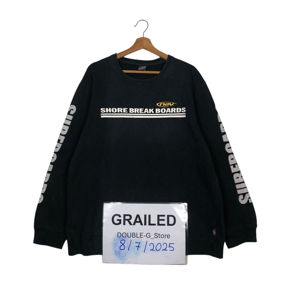 Vintage 📌Vintage Sweatshirt Nev Surf Style Shore Break Boards Size US L / EU 52-54 / 3 - 1 Thumbnail