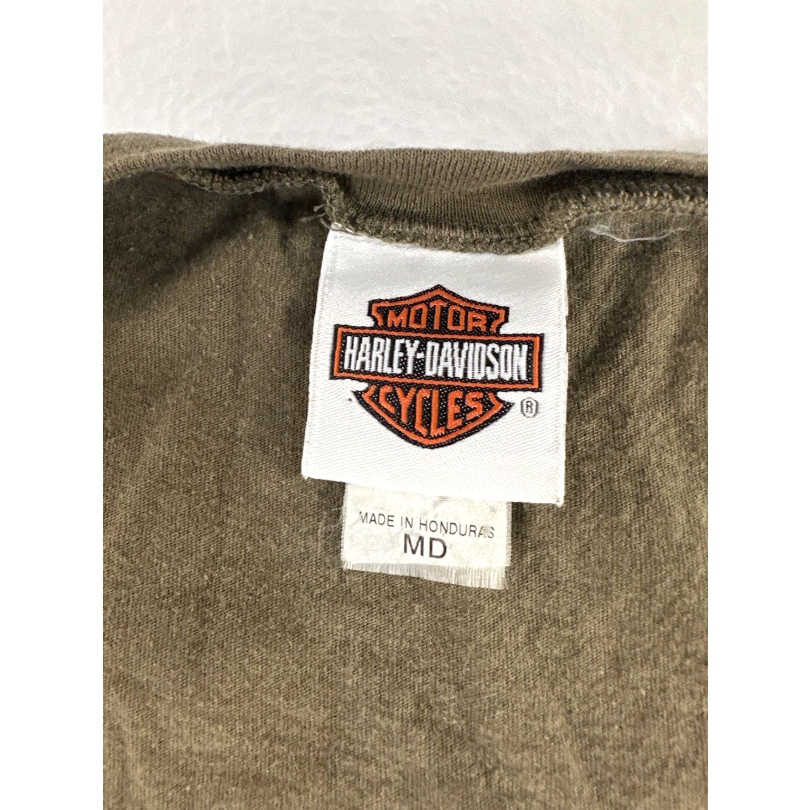 Harley Davidson VTG Harley-Davidson Womens M Medium Brown Tee Y2K Motorcycle Shirt Size M / US 6-8 / IT 42-44 - 3 Thumbnail