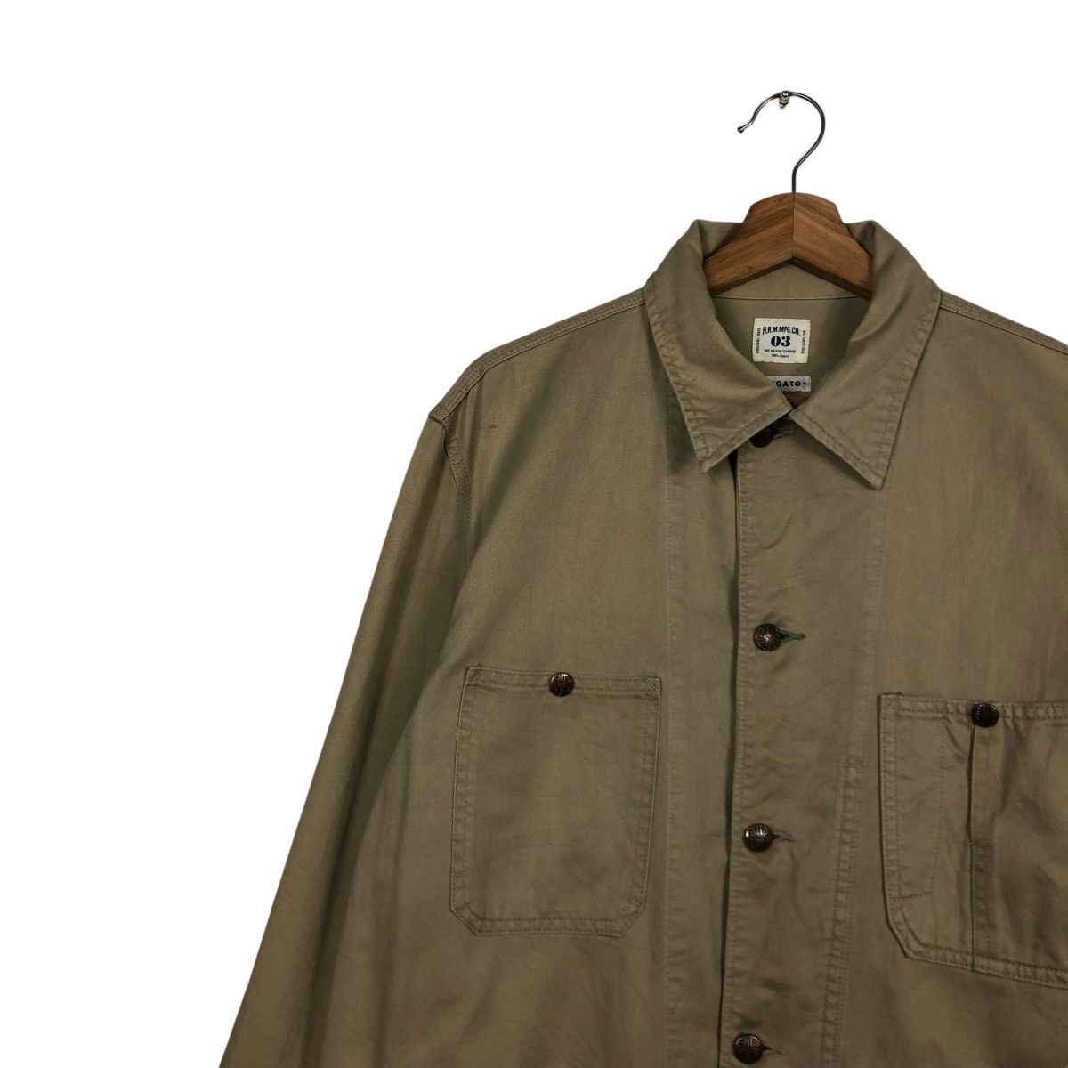 45rpm 🔥VINTAGE CHORE WORKER JACKET H.R.M MFG CO ARIGATO JAPAN Size US M / EU 48-50 / 2 - 9 Thumbnail