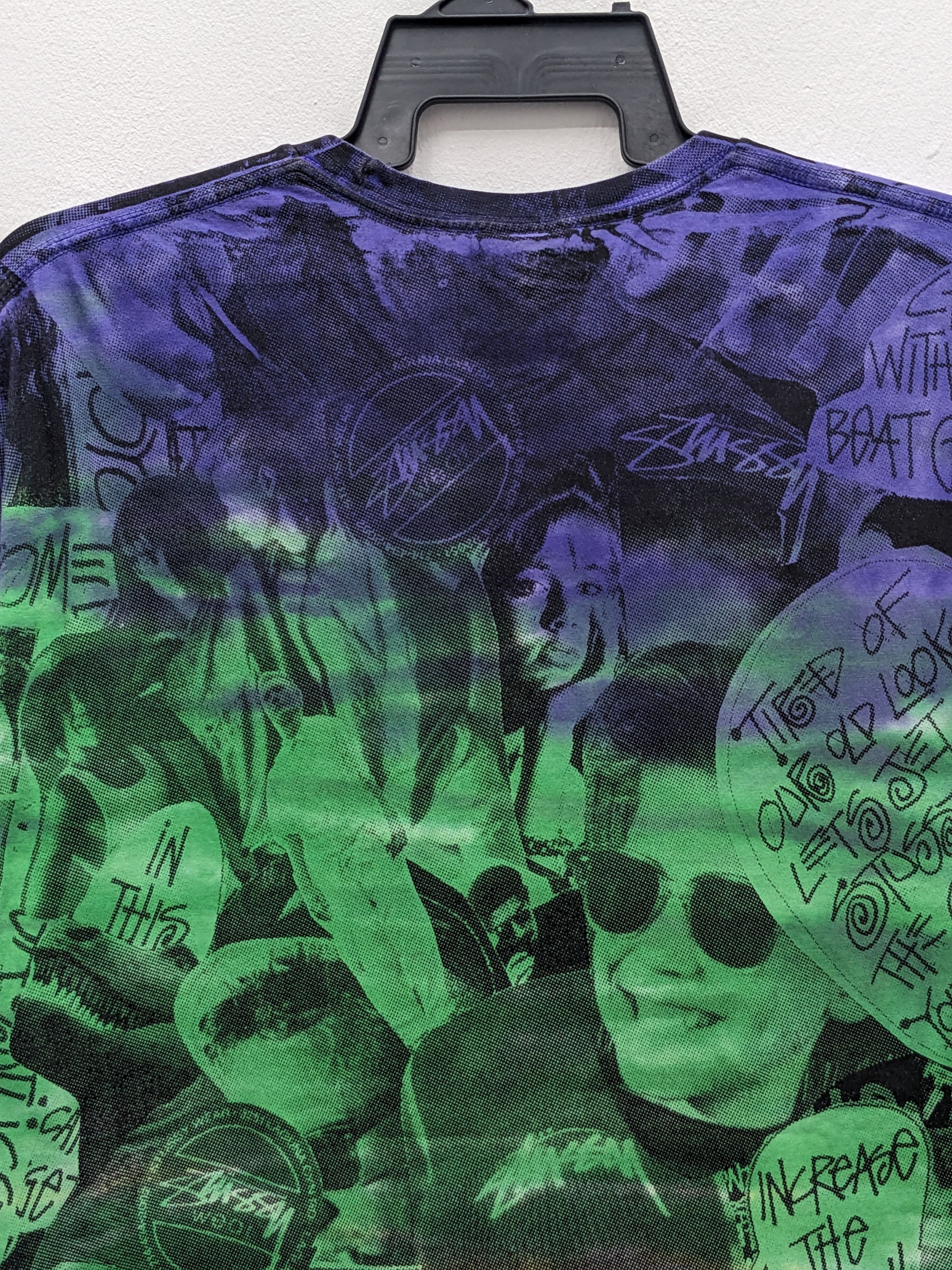 Stussy Rare Stussy Overprint Tshirt Size US L / EU 52-54 / 3 - 10 Thumbnail