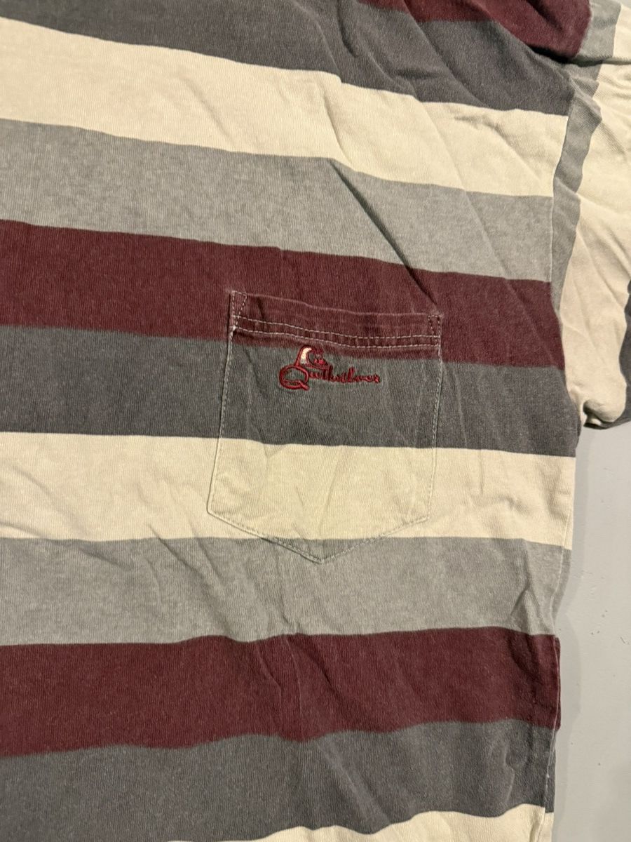 Quiksilver Vintage 90s Quiksilver AOP Striped Surf Surfing Shirt Tee XL Size US XL / EU 56 / 4 - 5 Thumbnail