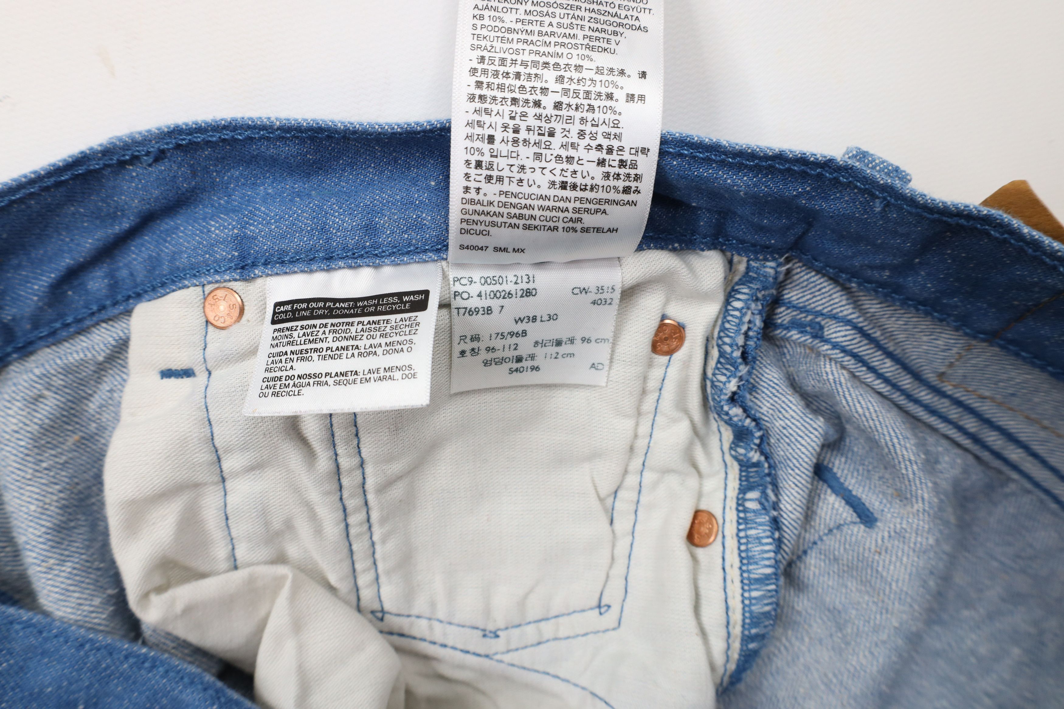 Levi's × Vintage Vintage Y2K Levis 501xx White Oak Cone Denim Original Jeans Size US 36 / EU 52 - 8 Thumbnail