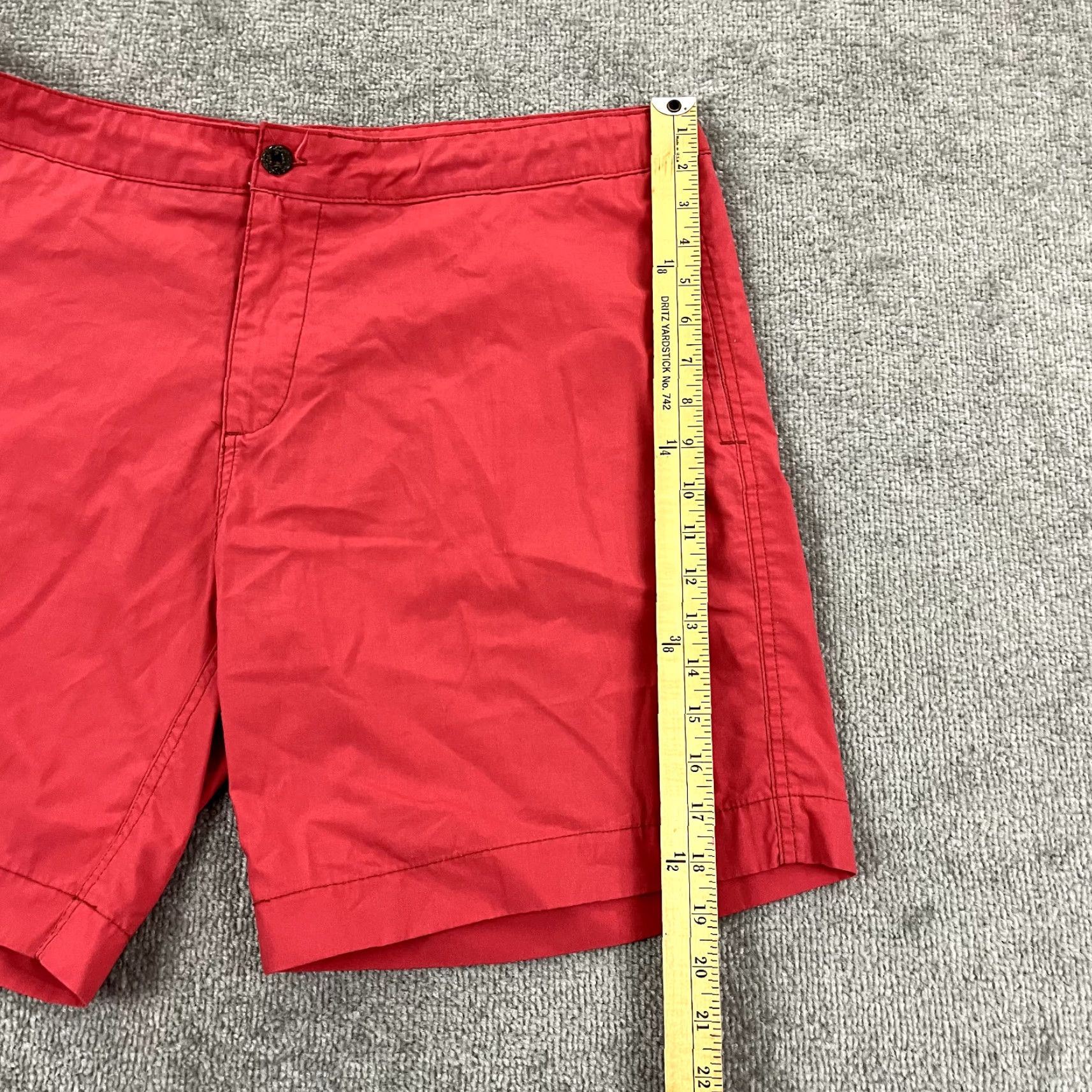 Faherty Faherty Shorts Men Adult 38 Red ALL DAY Golf Beach Preppy Drawstring 5-Pocket Chino Mens Size US 38 / EU 54 - 5 Thumbnail