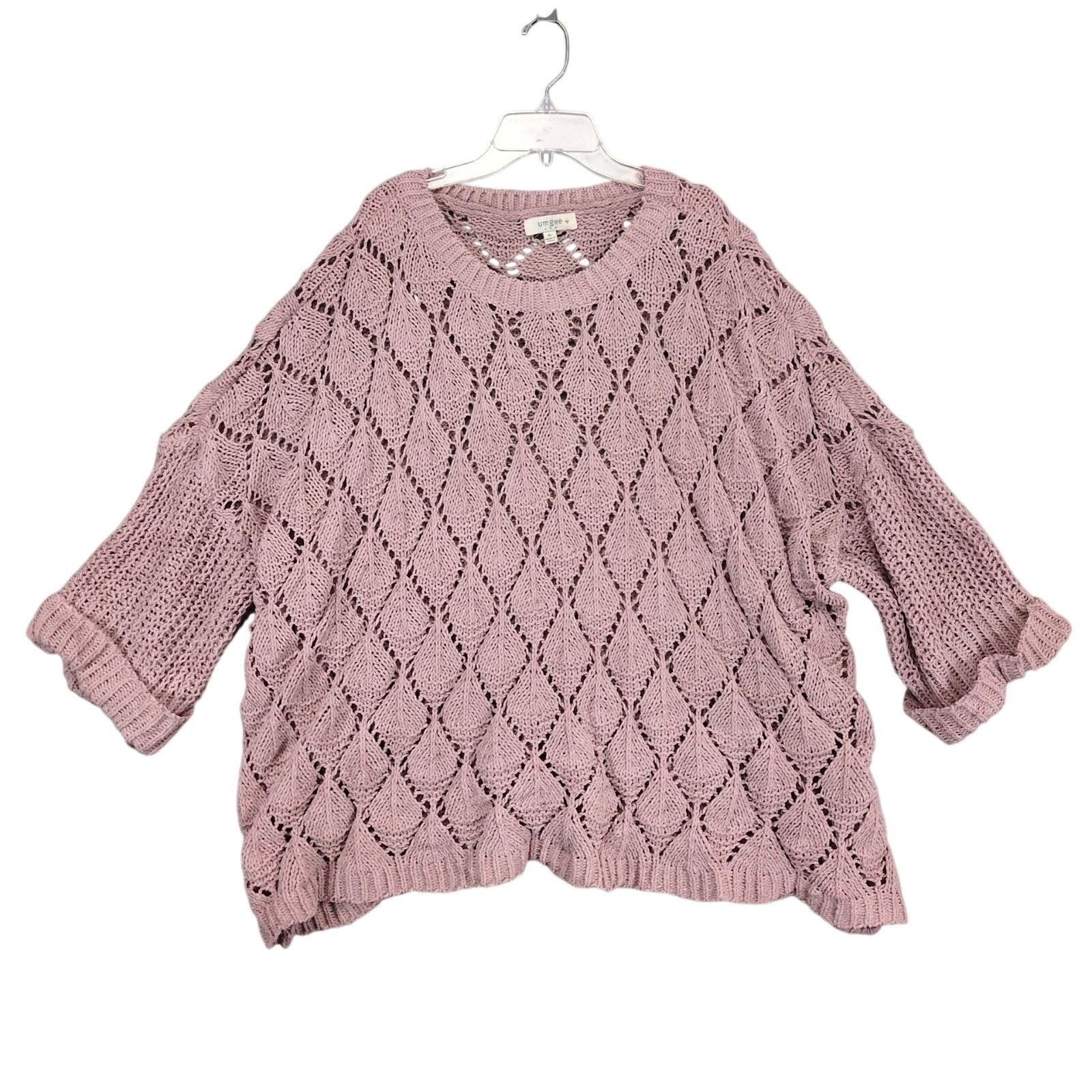 Other Umgee Women's XL Oversized Open Diamond Knit Long Sweater Size XL / US 12-14 / IT 48-50 - 1 Thumbnail