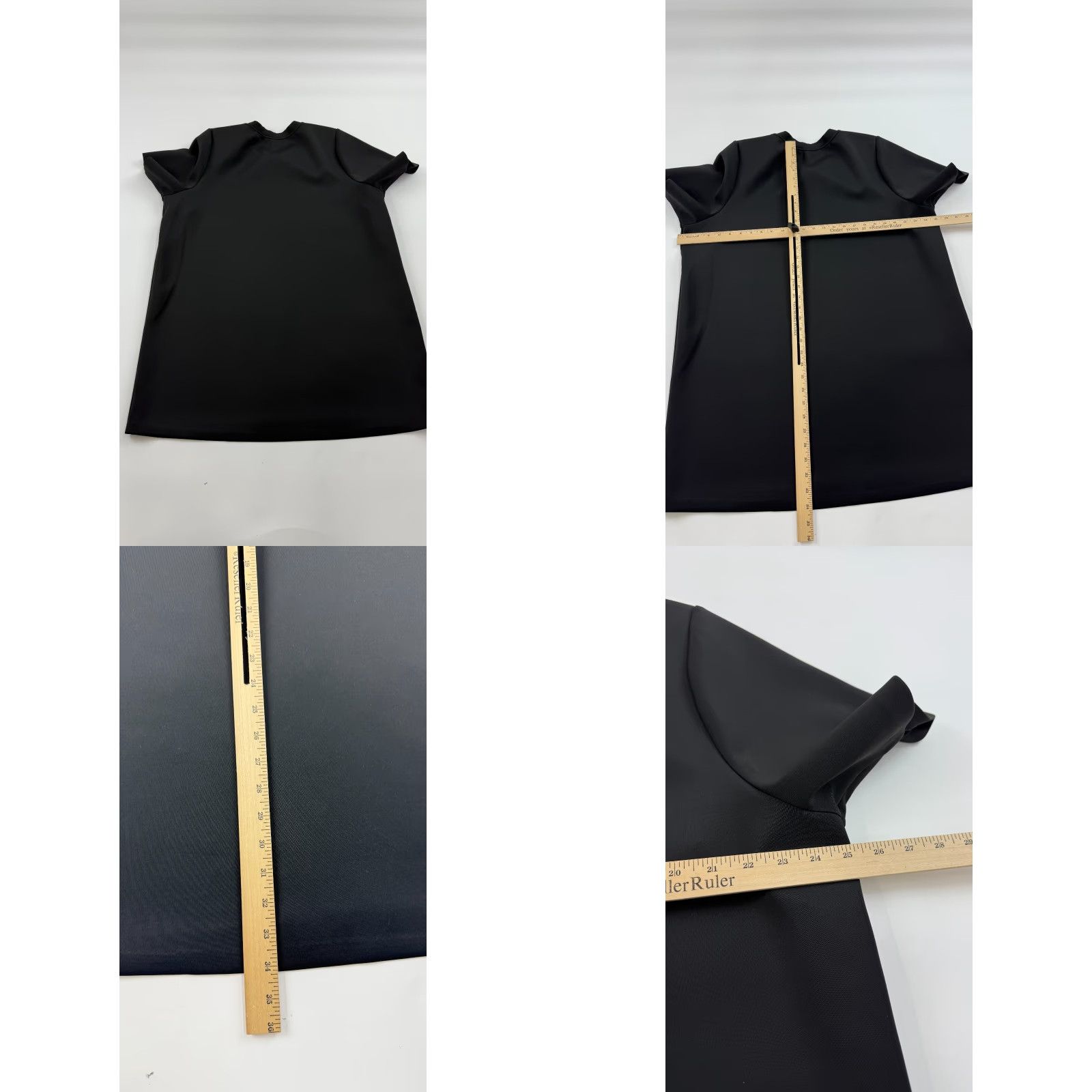 Good American Good American Dress Womens 5 Black Cotton Draped Short Sleeve Tee Shirt Crew Neck Dress Size S / US 4 / IT 40 - 8 Thumbnail