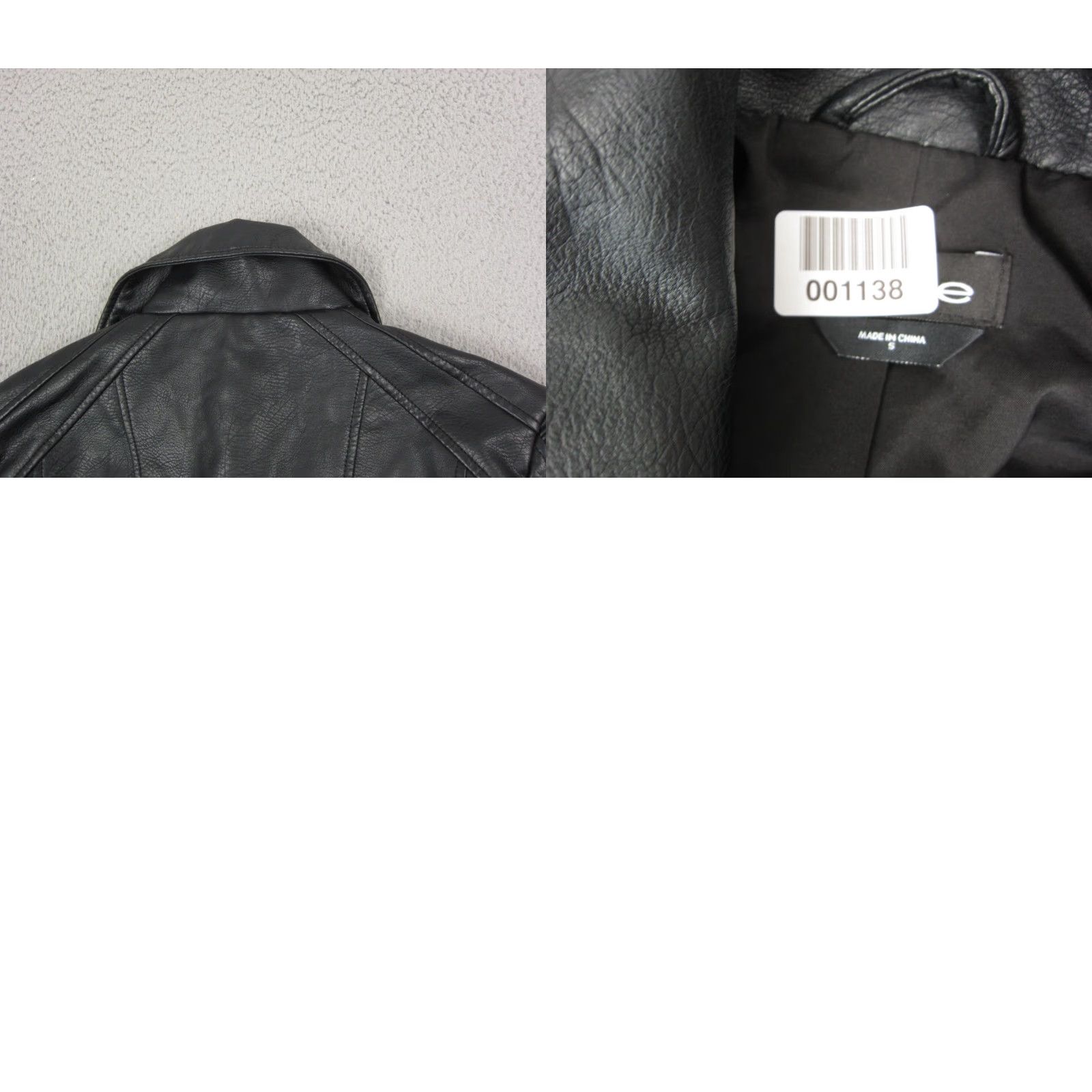 Bebe VINTAGE bebe Jacket Womens S Black Faux Leather Moto Biker Zip Up Ladies Size S / US 4 / IT 40 - 9 Thumbnail