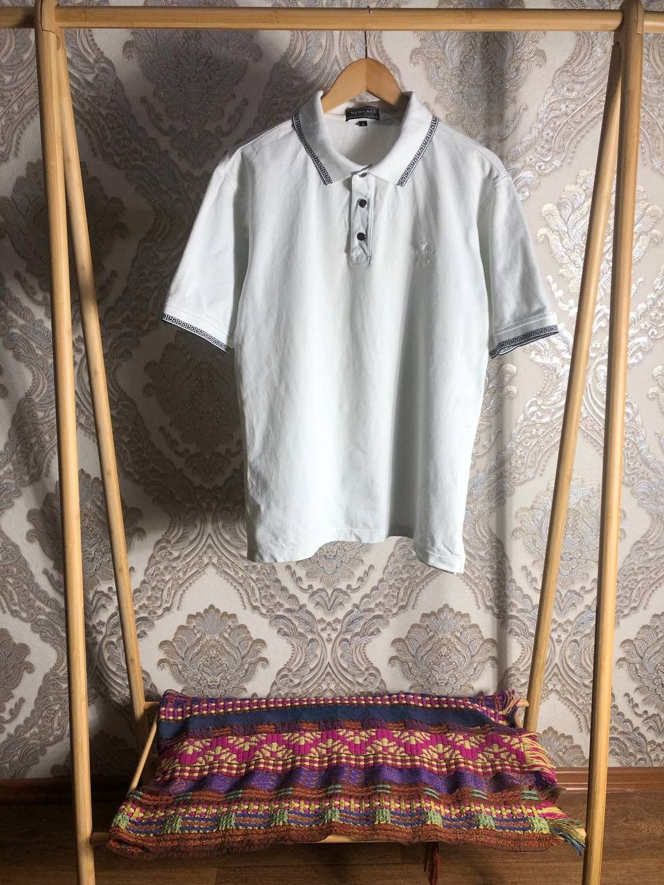 Versace × Vintage VERY RARE VERSACE JEANS COUTURE POLOS LUXURY ITALY DESIGNER Size US L / EU 52-54 / 3 - 1 Thumbnail