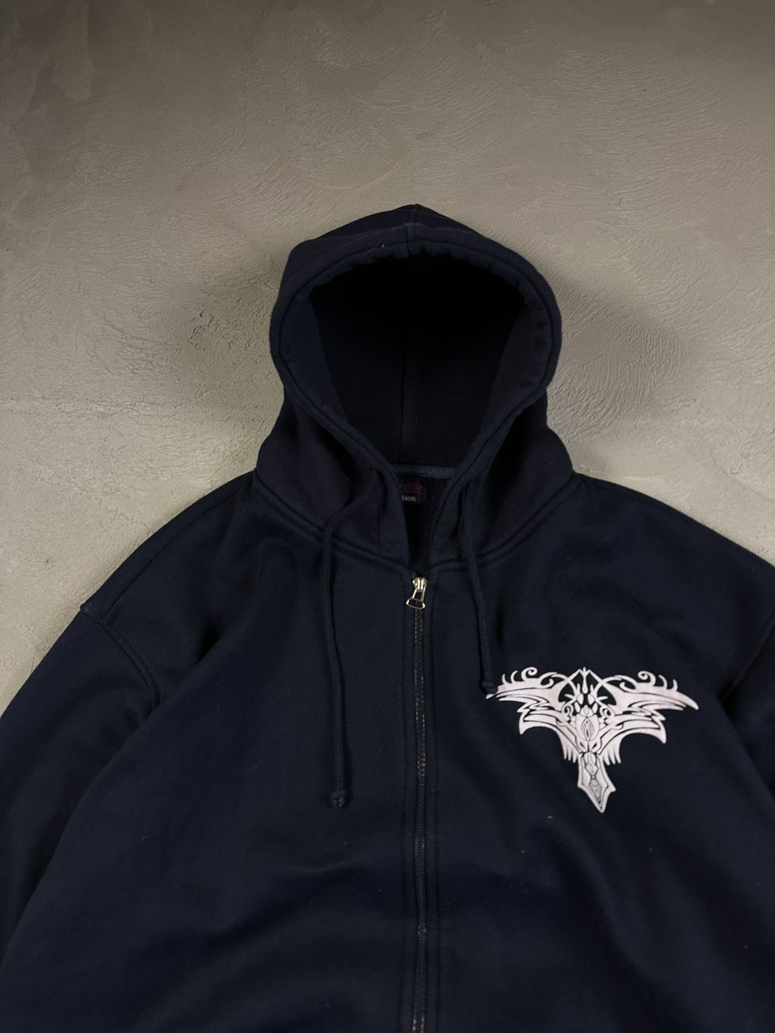 Affliction × JNCO × Vintage Vintage Y2k Tribal Hiphop Oversized Boxy Hoodie 2000s Size US XXL / EU 58 / 5 - 8 Thumbnail