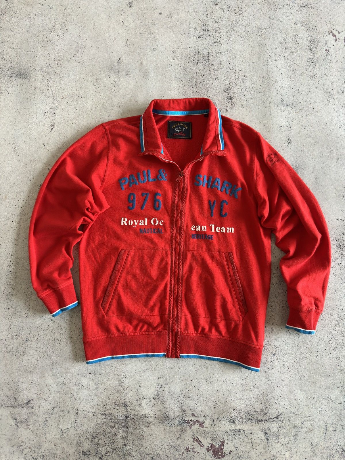 Paul & Shark Paul & Shark Red Cotton Full Zip Sweater Size 12 years Size US XS / EU 42 / 0 - 1 Thumbnail