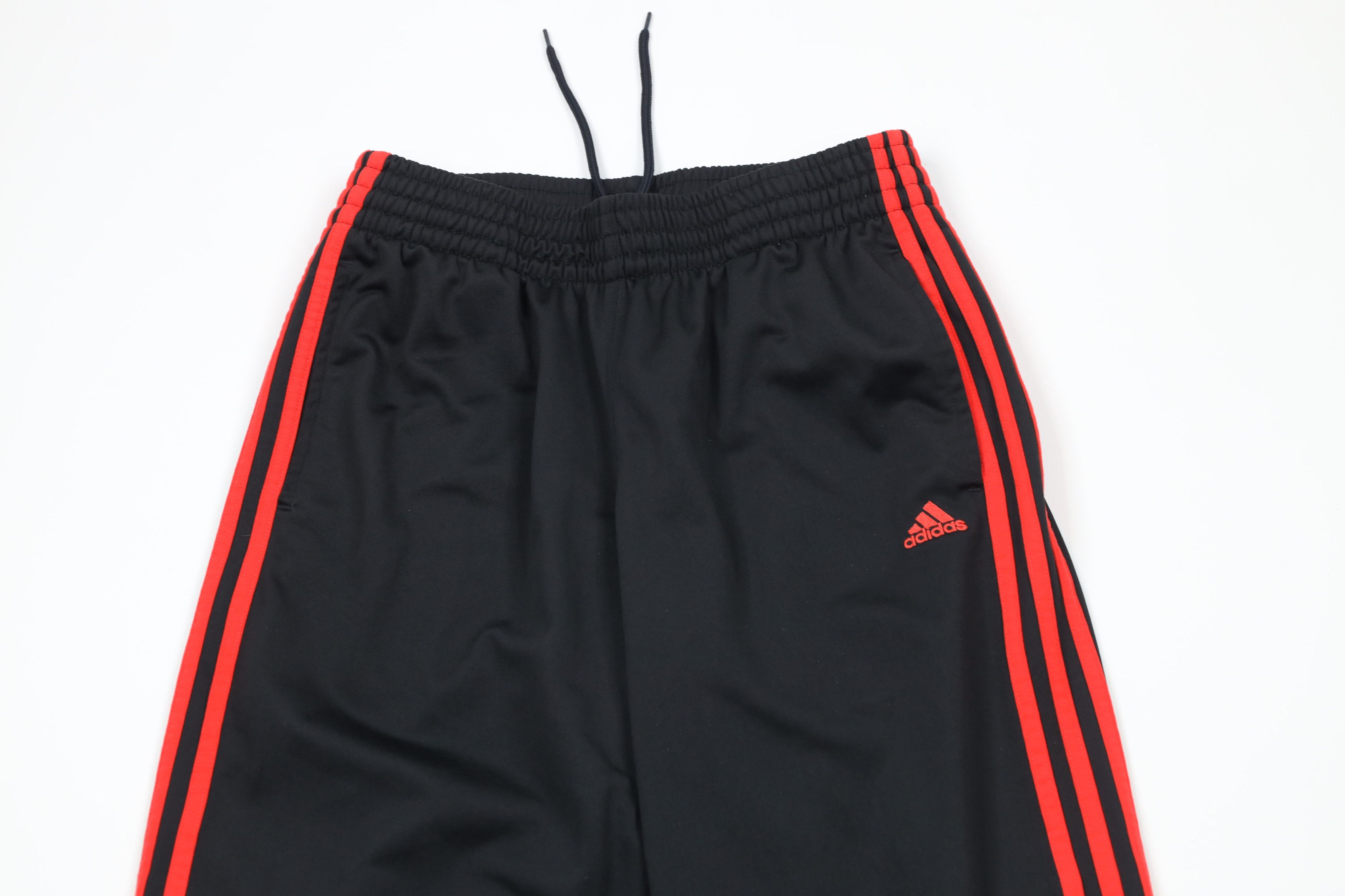 Adidas × Vintage Vintage Adidas Spell Striped Wide Leg Sweatpants Pants Black Size US 34 / EU 50 - 2 Thumbnail