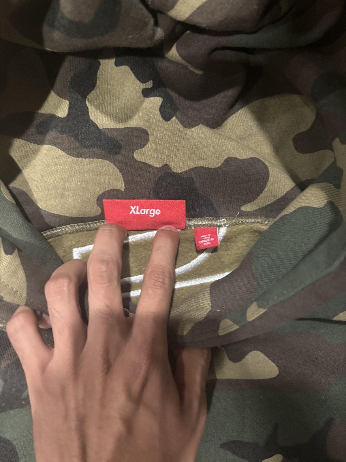 Supreme supreme satin applique hoodie camo SS26 Size US XL / EU 56 / 4 - 4 Thumbnail