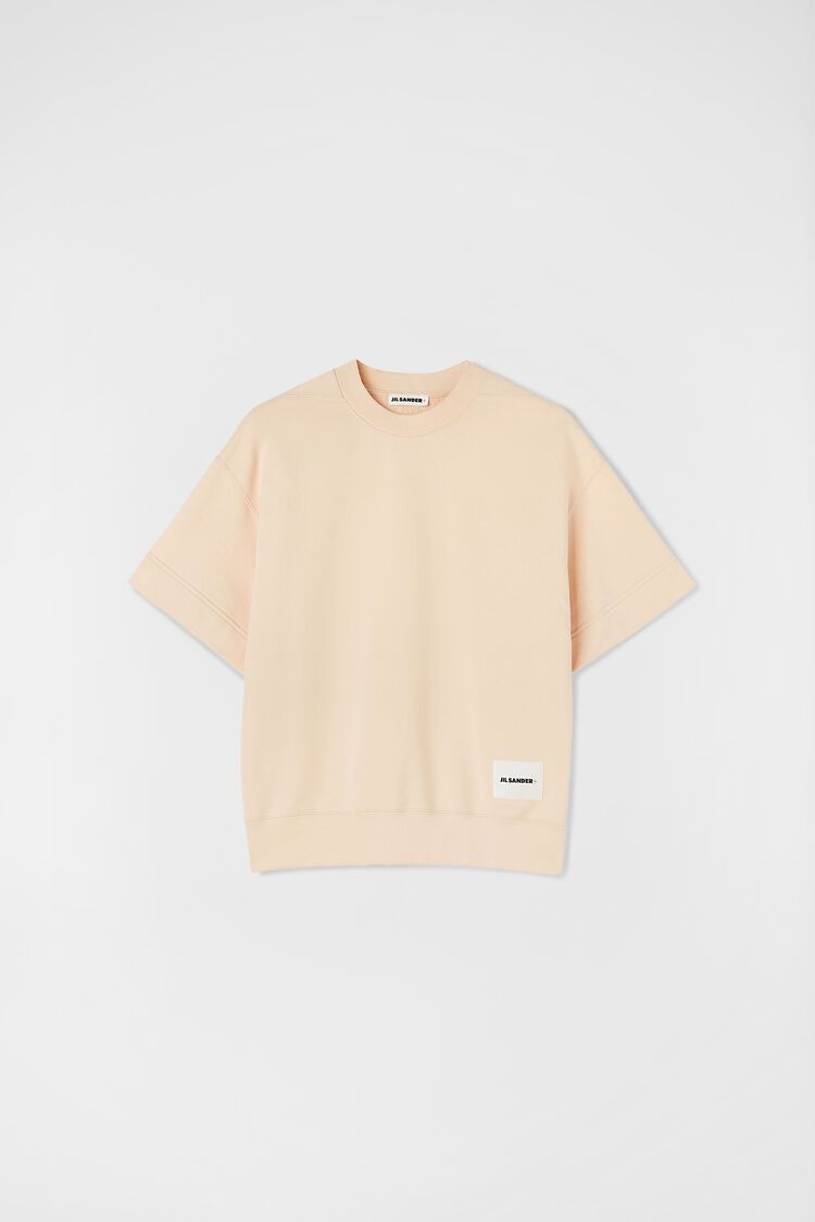 Jil Sander o1mt1gz0725 Crew-Neck T-Shirt in Beige Size L / US 10 / IT 46 - 1 Thumbnail