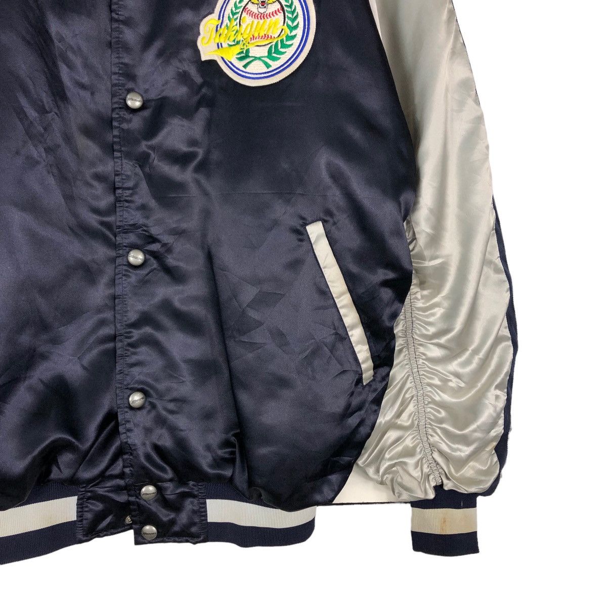 Japanese Brand 🔥Vintge Satin Bomber Jacket Sukajan Design Mizuno Japan Size US L / EU 52-54 / 3 - 5 Thumbnail