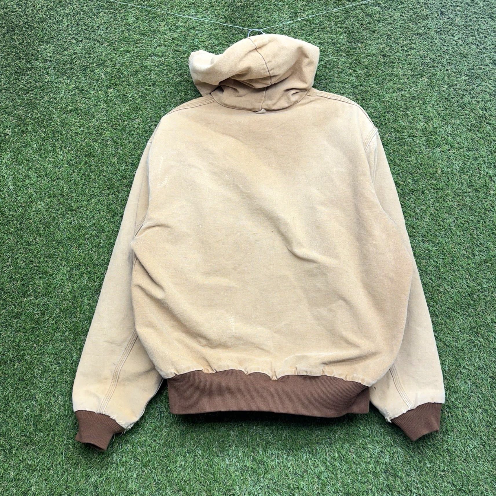 Carhartt VINTAGE Carhartt Jacket Mens Large J158 DKB Brown Chore Fleece Lined Workwear Size US L / EU 52-54 / 3 - 2 Thumbnail
