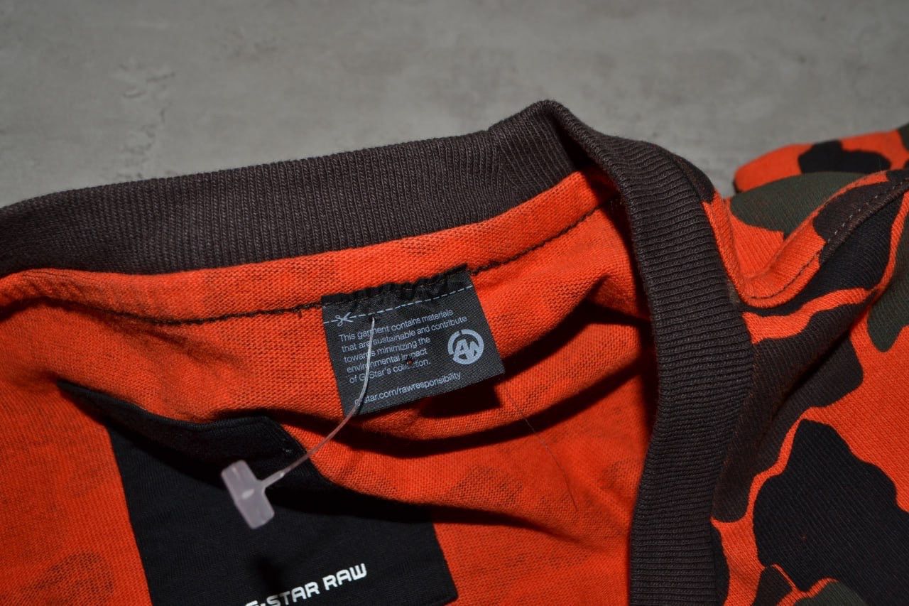 G-Star G-star Raw stalt camo t-shirt pocket orange Size XL Size US XL / EU 56 / 4 - 8 Thumbnail