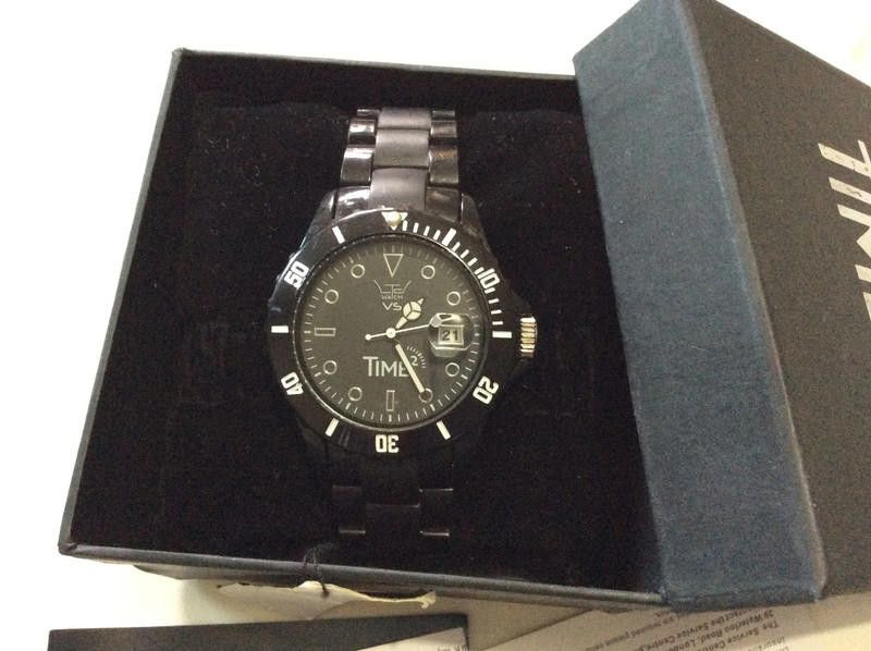 Designer Ltd black dial black plastic strap watch Size ONE SIZE - 2 Thumbnail