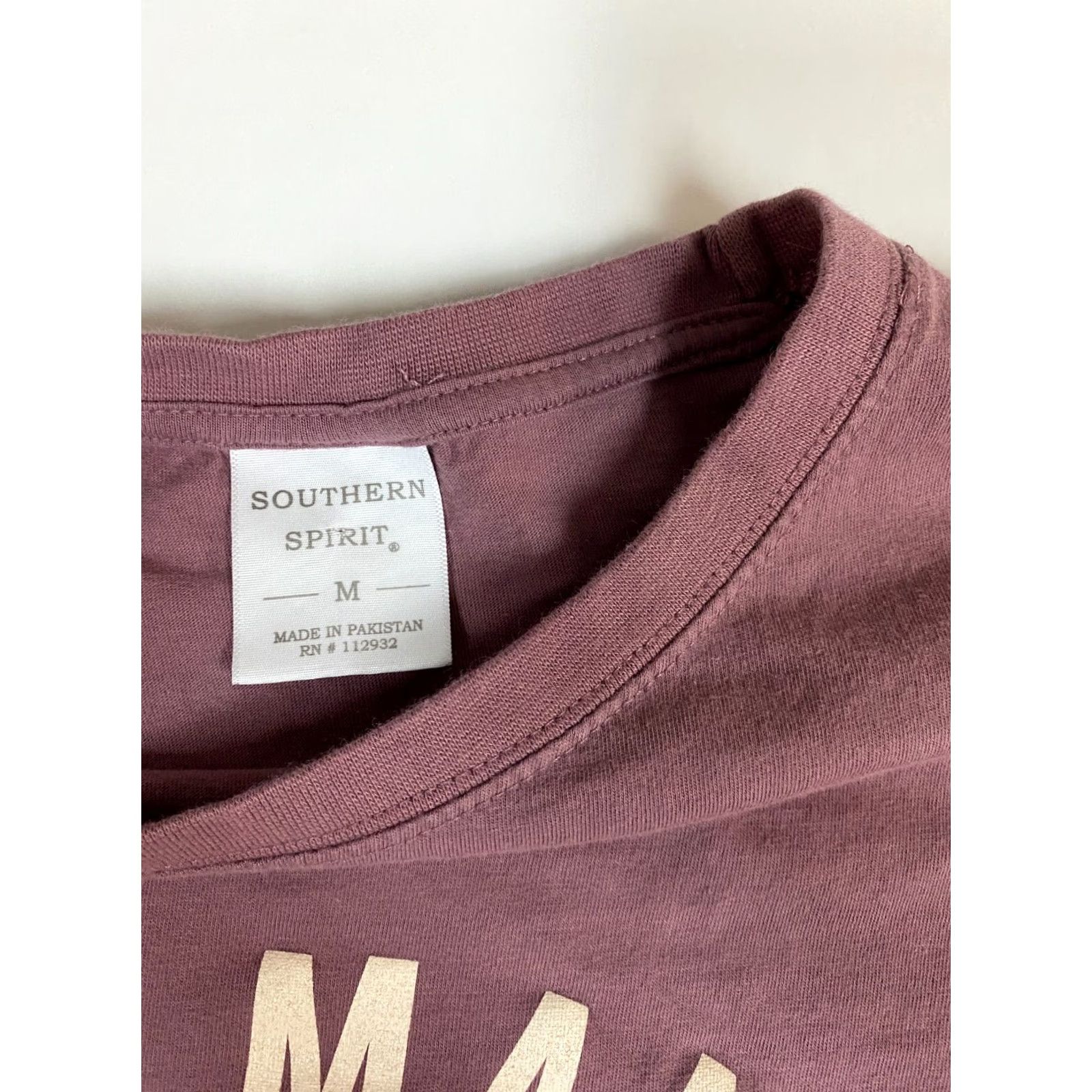Vintage Southern Spirit Womens Shirt M Short Sleeve Plaid Purple Breathable Casual T-Shirt Cap Sleeve Round Neck 100% Cotton Size M / US 6-8 / IT 42-44 - 4 Thumbnail