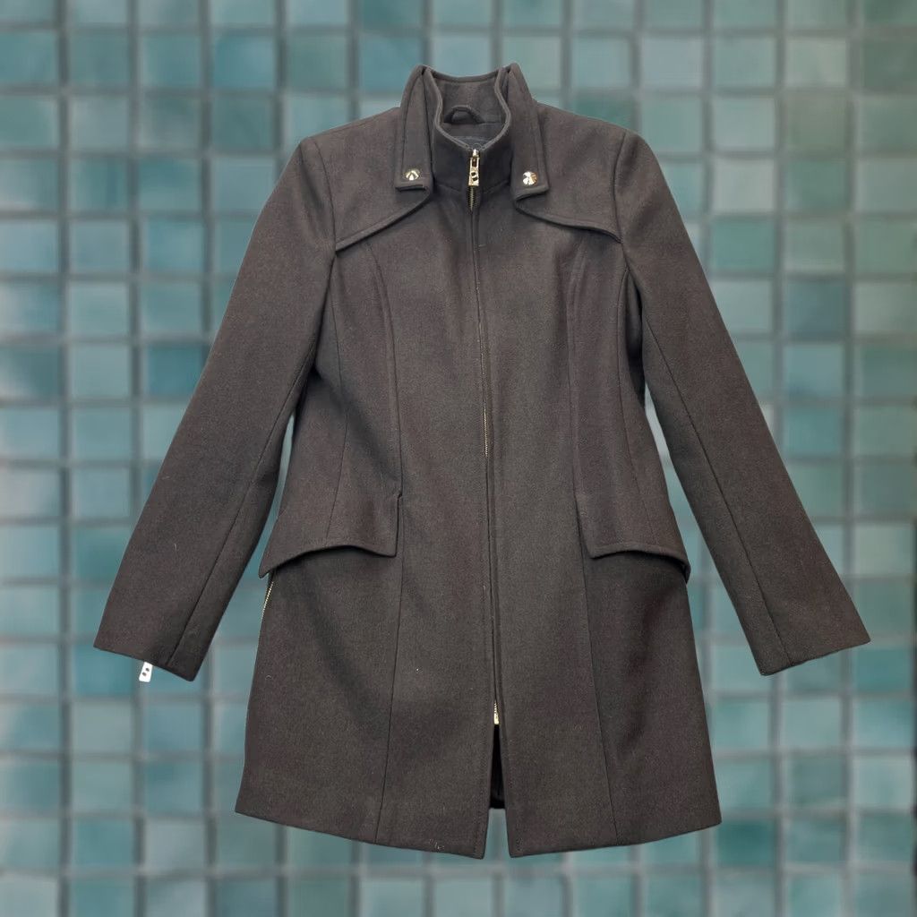 Buffalo David Bitton Buffalo David Bitton Jacket - Womens Medium Brown Wool Blend Double Collar Coat Size M / US 6-8 / IT 42-44 - 1 Thumbnail