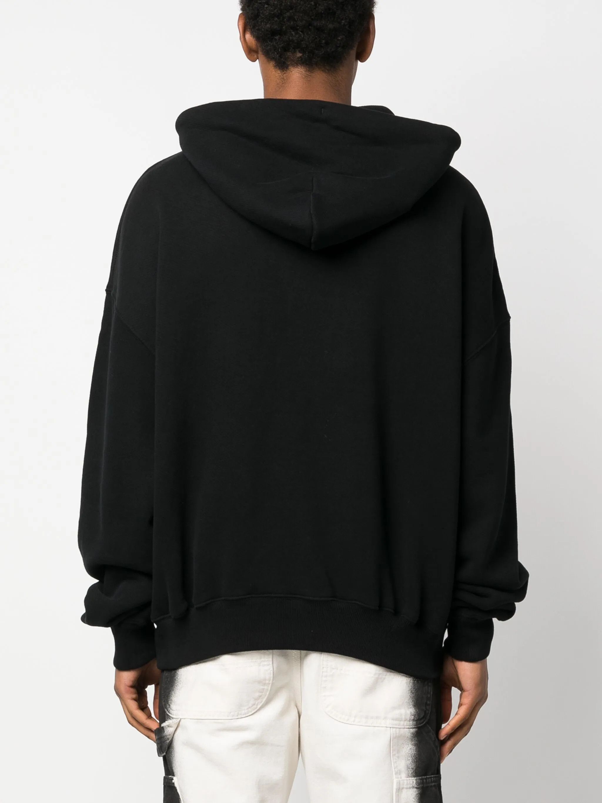 Off-White o1y0325 Logo Hoodie in Black Size US XXS / EU 40 - 4 Thumbnail
