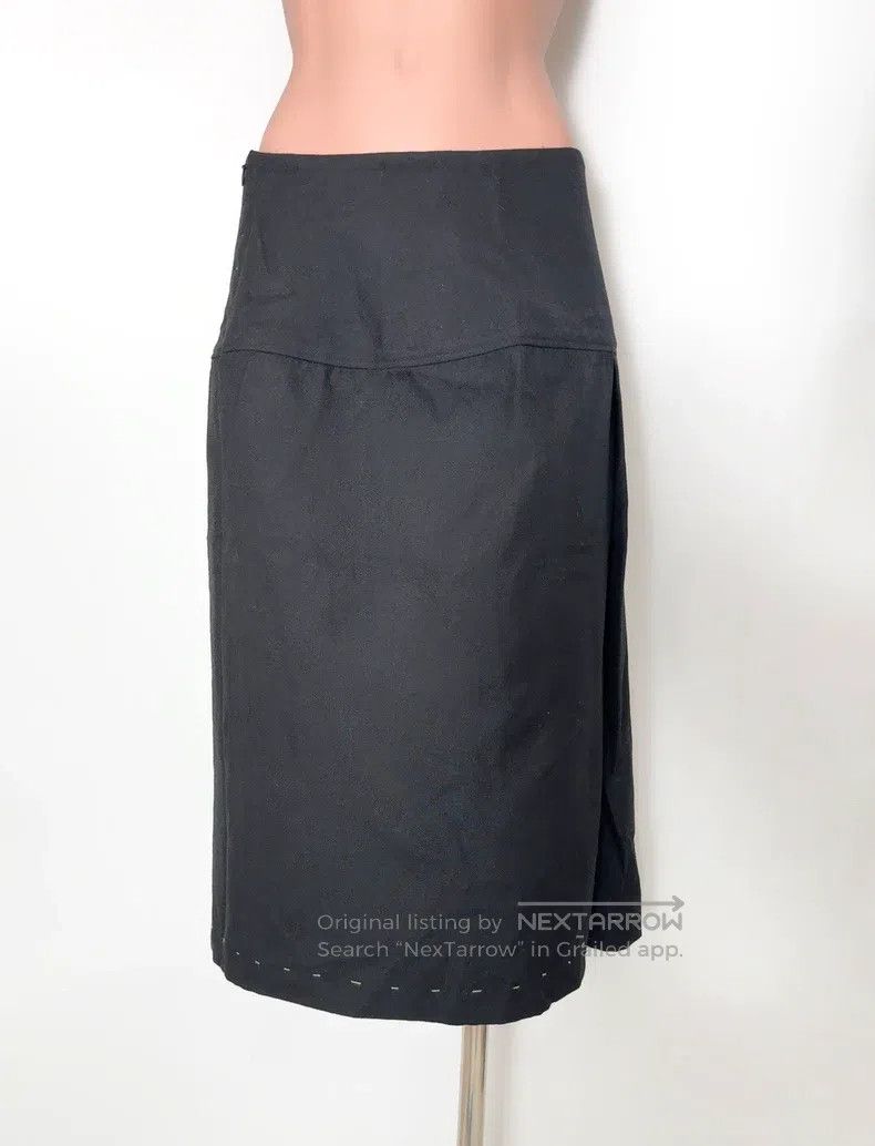 Yohji Yamamoto Yohji Yamamoto size 1 sewn with open thread skirt Size 24" / US 00 / IT 34 - 2 Thumbnail