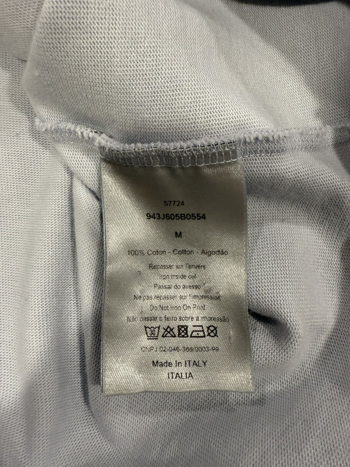 Dior X Alex Fonton Blue Flower Tshirt