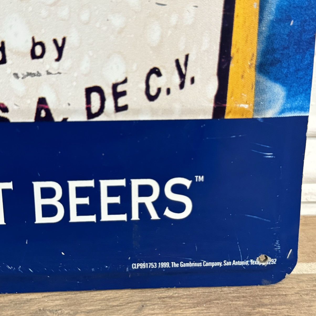 Vintage 1999 Corona Light | 24.5x17in| Vintage Beer Tin Sign Size ONE SIZE - 3 Thumbnail