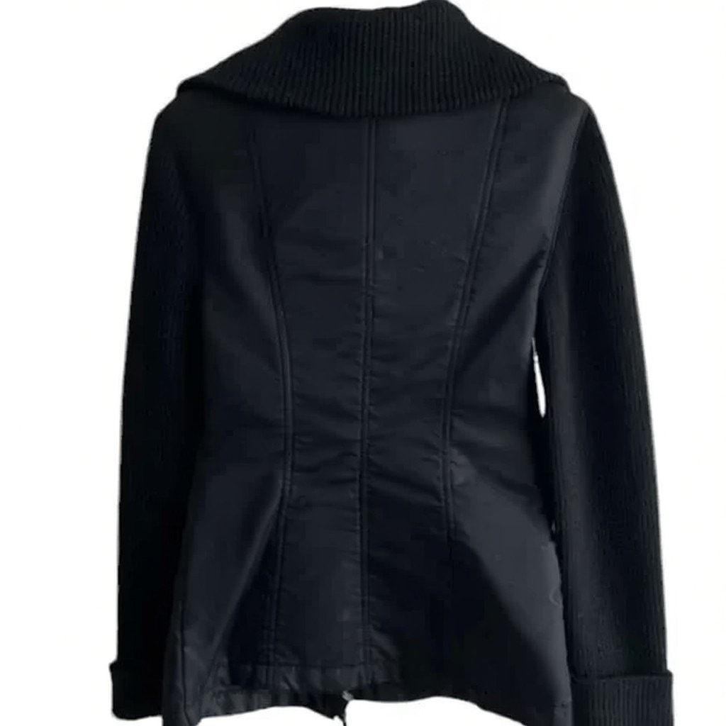 Sisley SISLEY Black Lined Jacket Made in Italy, XS Size XS / US 0-2 / IT 36-38 - 8 Thumbnail