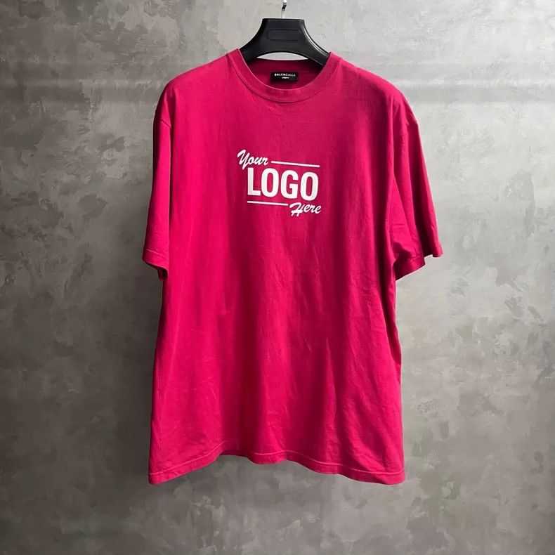 Balenciaga Balenciaga Red Letter Print Short Sleeve T-Shirt-dmc Size US XXS / EU 40 - 1 Thumbnail