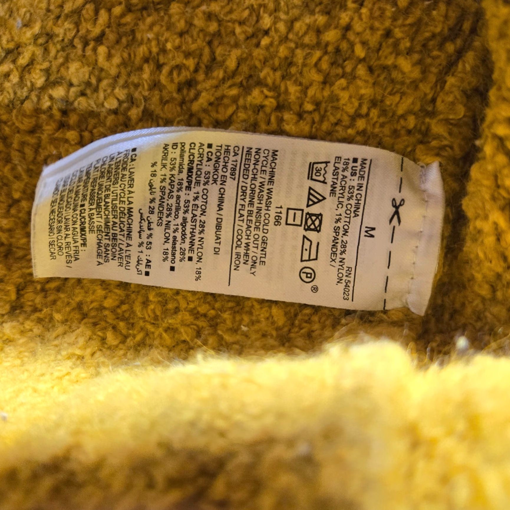 Old Navy Old Navy Sweater Shirt Womens Adult M Yellow Cotton Blend Knit Pullover Cowl Neck Long Sleeve Fall Winter Casual Workwear 90s? Size M / US 6-8 / IT 42-44 - 3 Thumbnail
