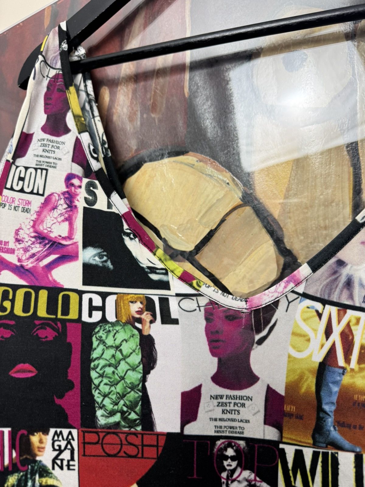 Miss Sixty Vintage Miss Sixty TankTop Oversize Fullprint Magazine Cover Size L / US 10 / IT 46 - 6 Thumbnail