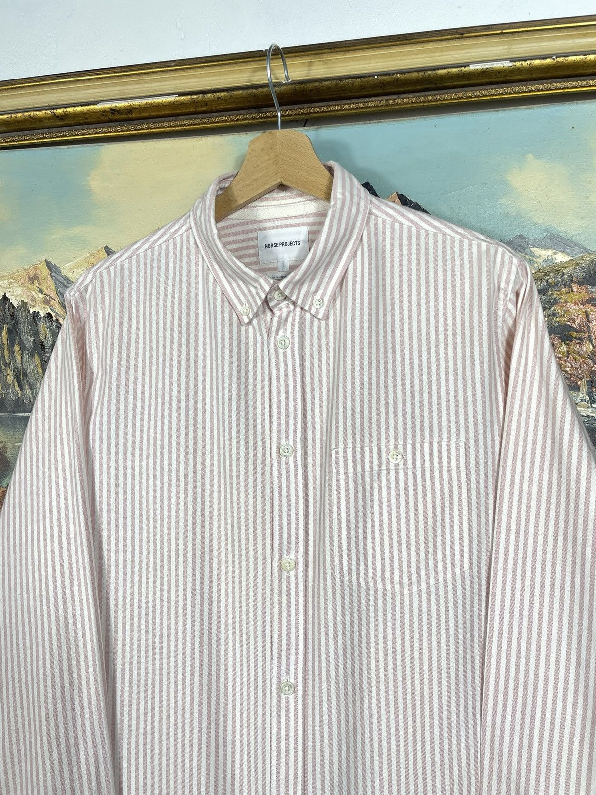 Norse Projects Norse Projects Striped Longsleeve Shirt Old Money Luxury Size US L / EU 52-54 / 3 - 4 Thumbnail