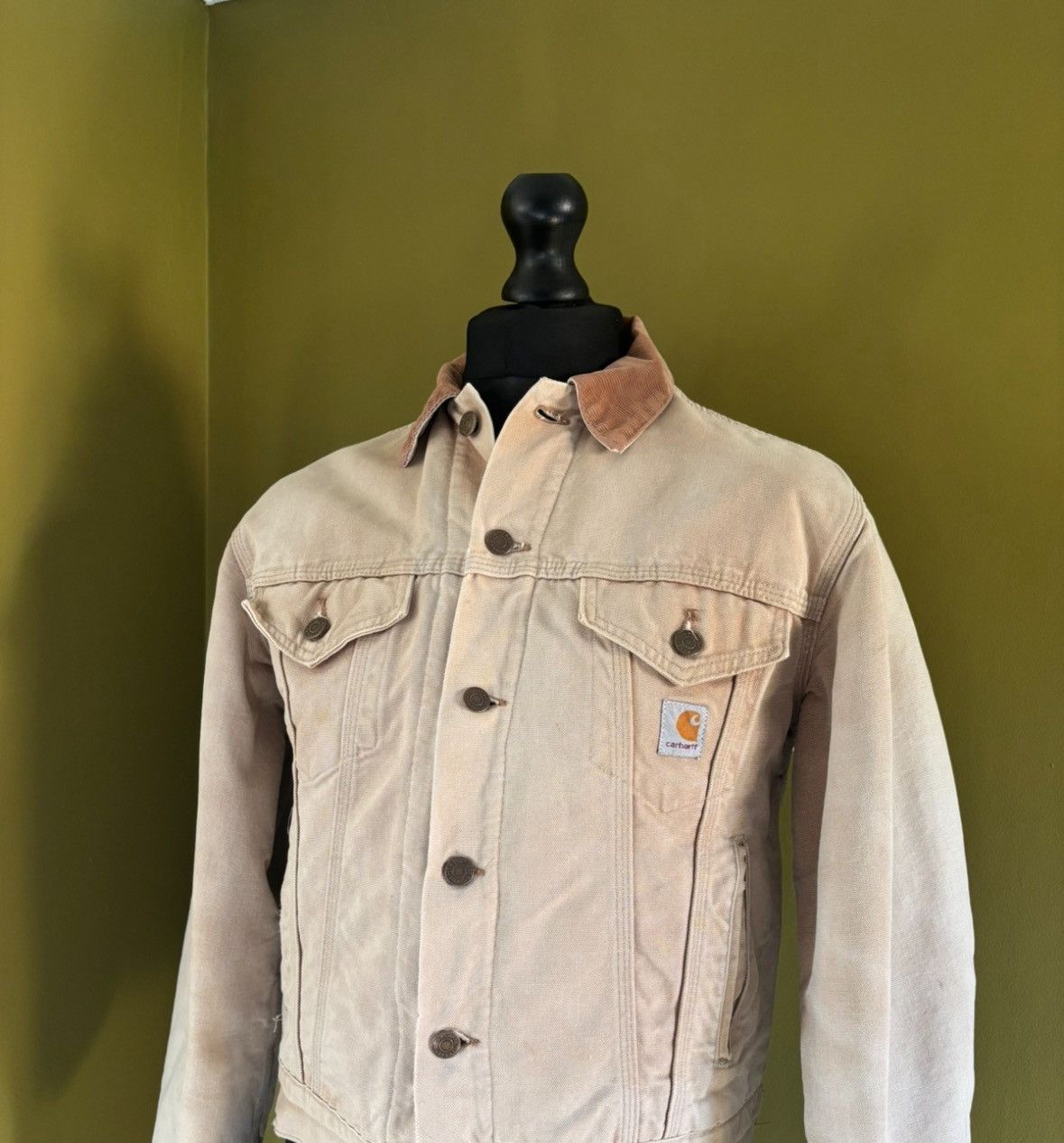 Carhartt Vintage 1990s Carharrt trucker fitted Jacket Size US S / EU 44-46 / 1 - 2 Thumbnail