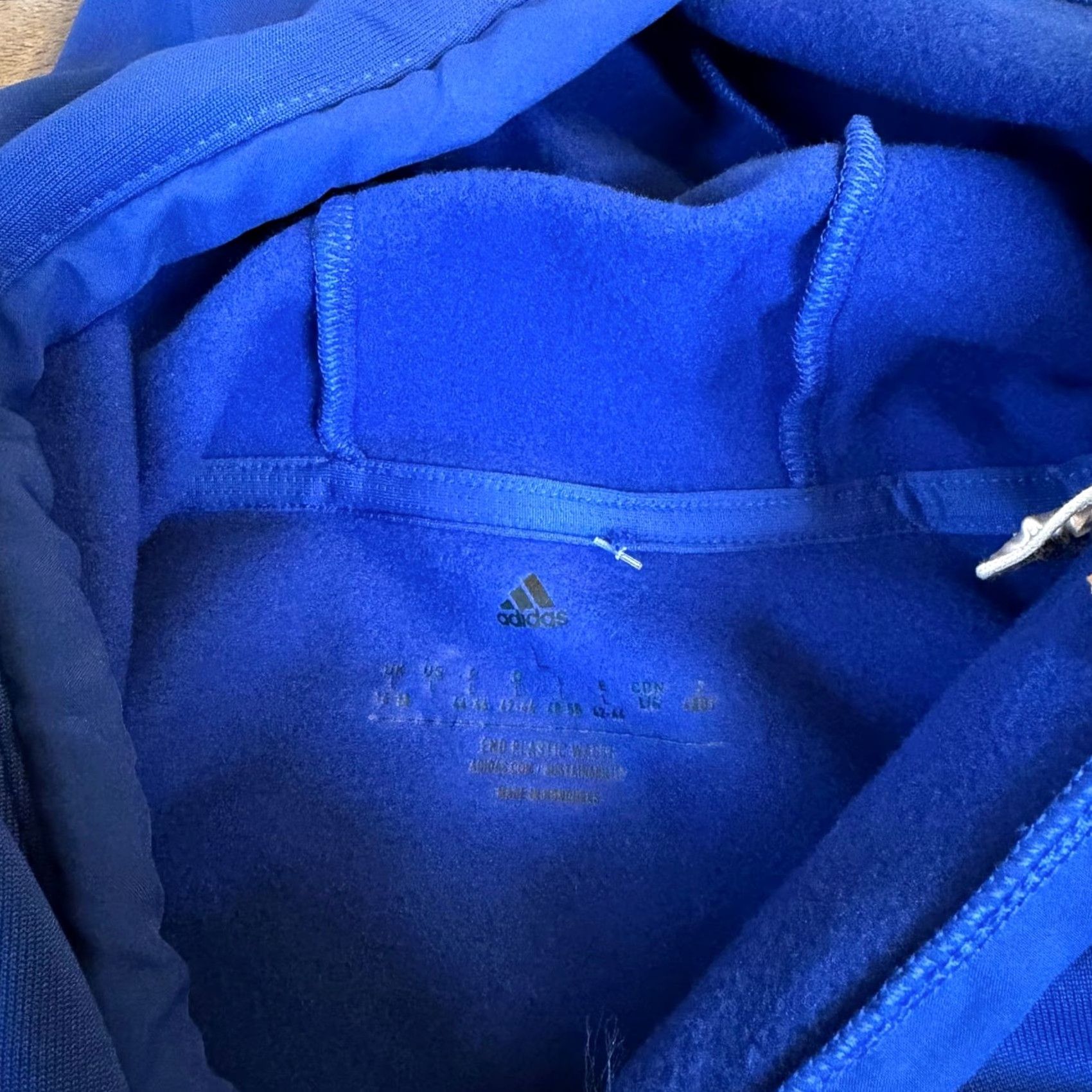 Adidas Adidas Aeroready Hoodie Womens Lroyal Blue Pullover Knit Zip Pockets Hooded Moisture Wicking Breathable Athletic Performance Hoodie NWT Size L / US 10 / IT 46 - 5 Thumbnail