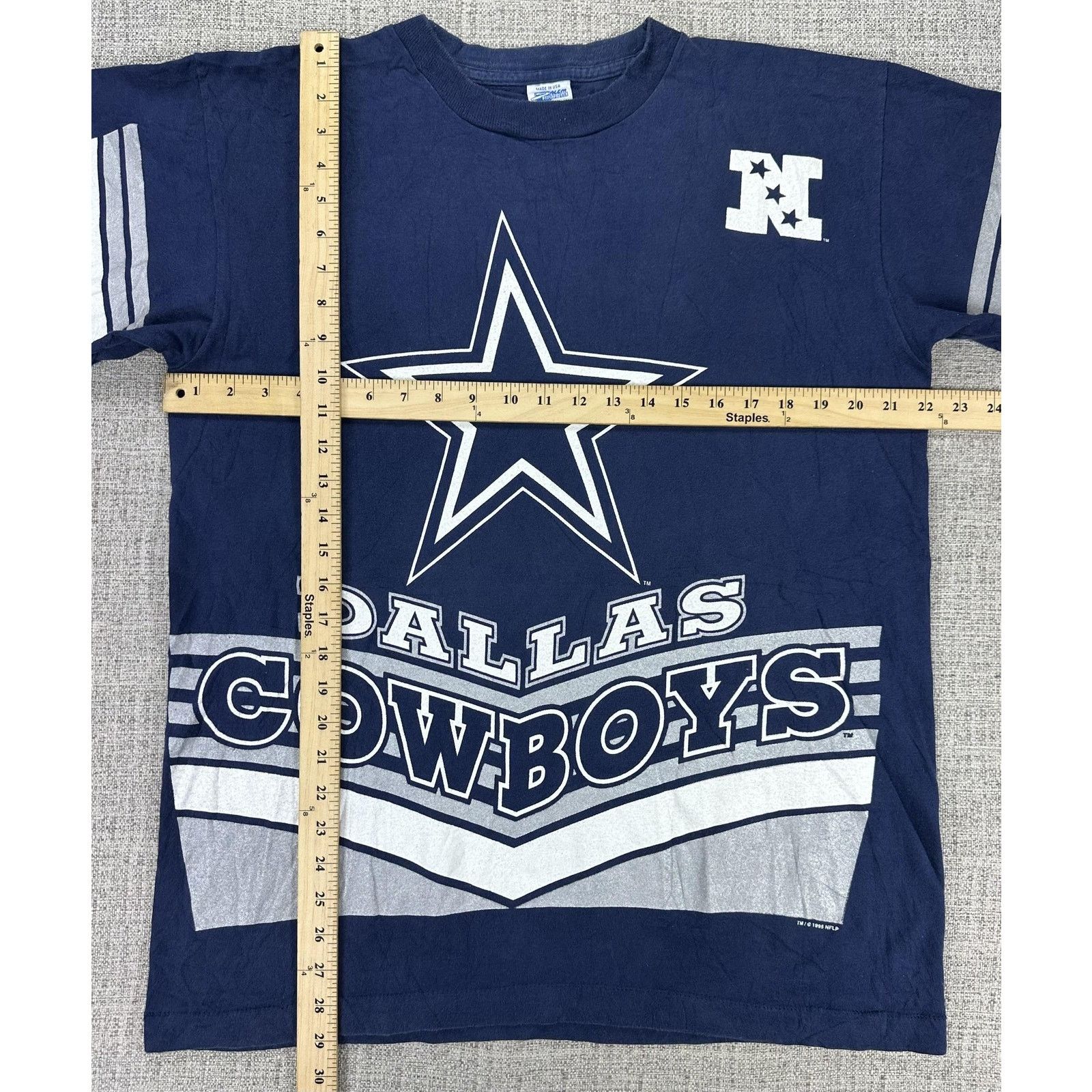 Salem Sportswear Vintage Dallas Cowboys Shirt Mens Large Blue NFL Salem Size US L / EU 52-54 / 3 - 2 Thumbnail