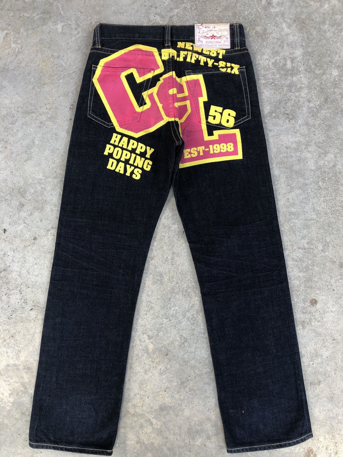 Japanese Brand Vintage Co & Lu Daicock Evisu Style Selvedge Big Logo Size US 31 - 1 Thumbnail