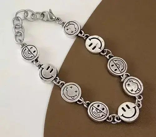 Jewelry x Vintage Smile Bracelet in Silver, Men's