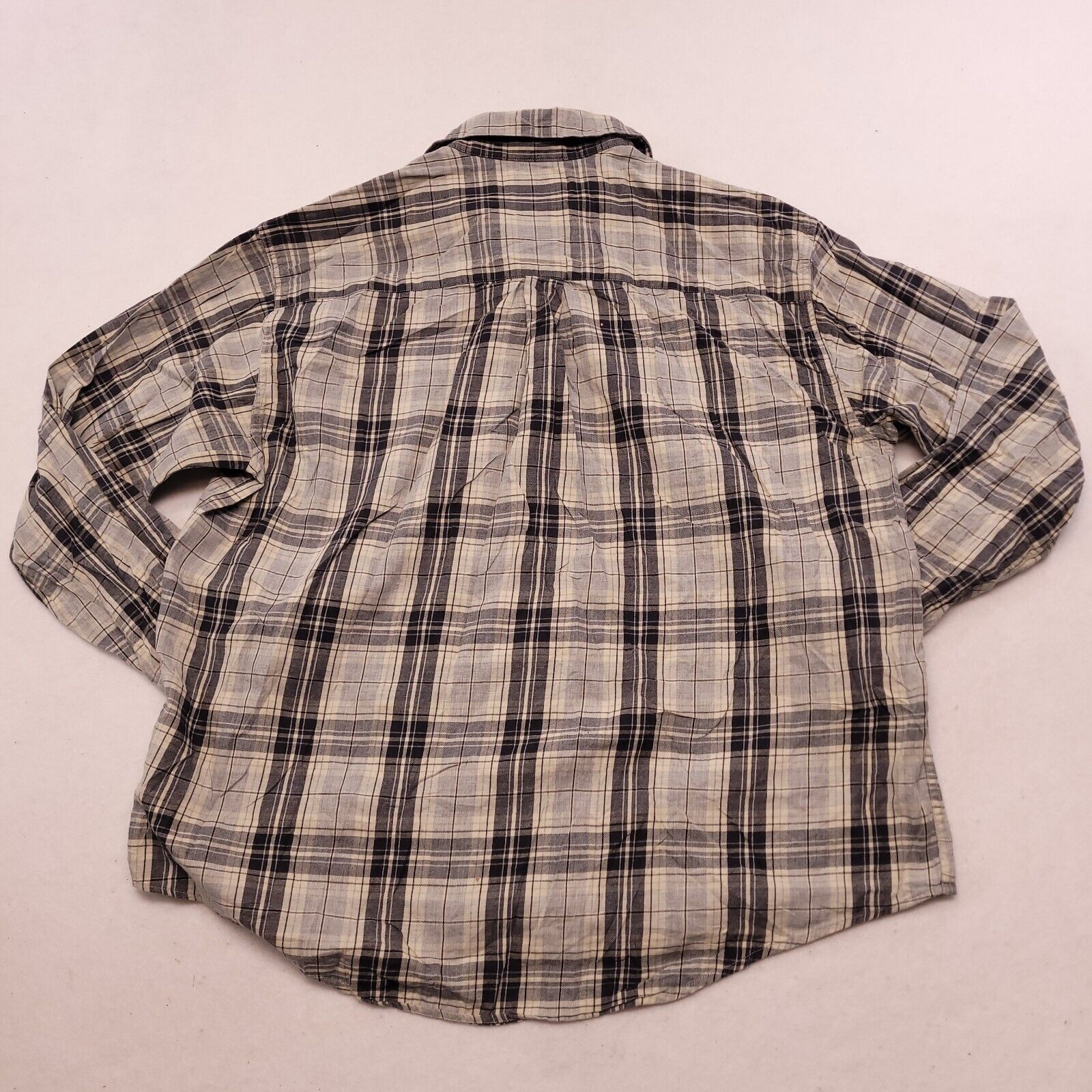 Roundtree & Yorke Roundtree & Yorke Tartan Flannel Shirt Mens Size XL Gray Size US XL / EU 56 / 4 - 11 Thumbnail