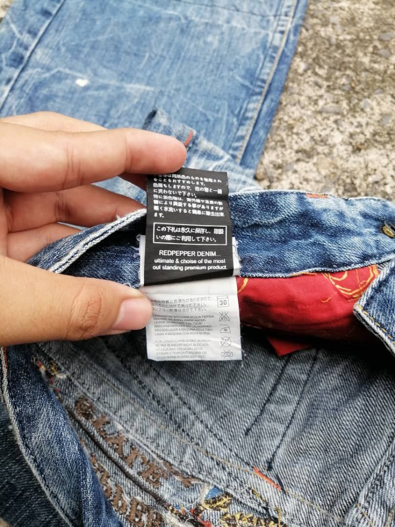 Designer × Japanese Brand Red Pepper Gold Label Style Project Denim Jeans Size 30" / US 8 / IT 44 - 11 Thumbnail