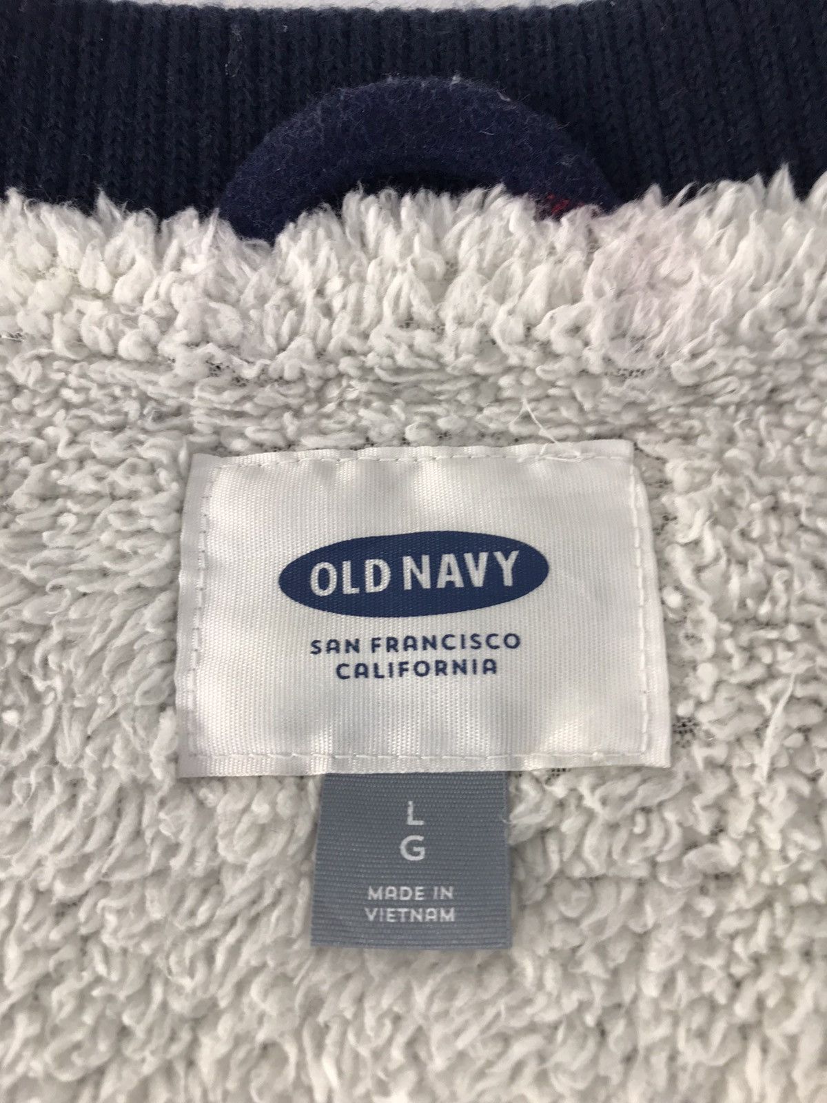 Old Navy Vintage Old Navy Bomber Jacket Design Striped Zipper Size US L / EU 52-54 / 3 - 8 Thumbnail