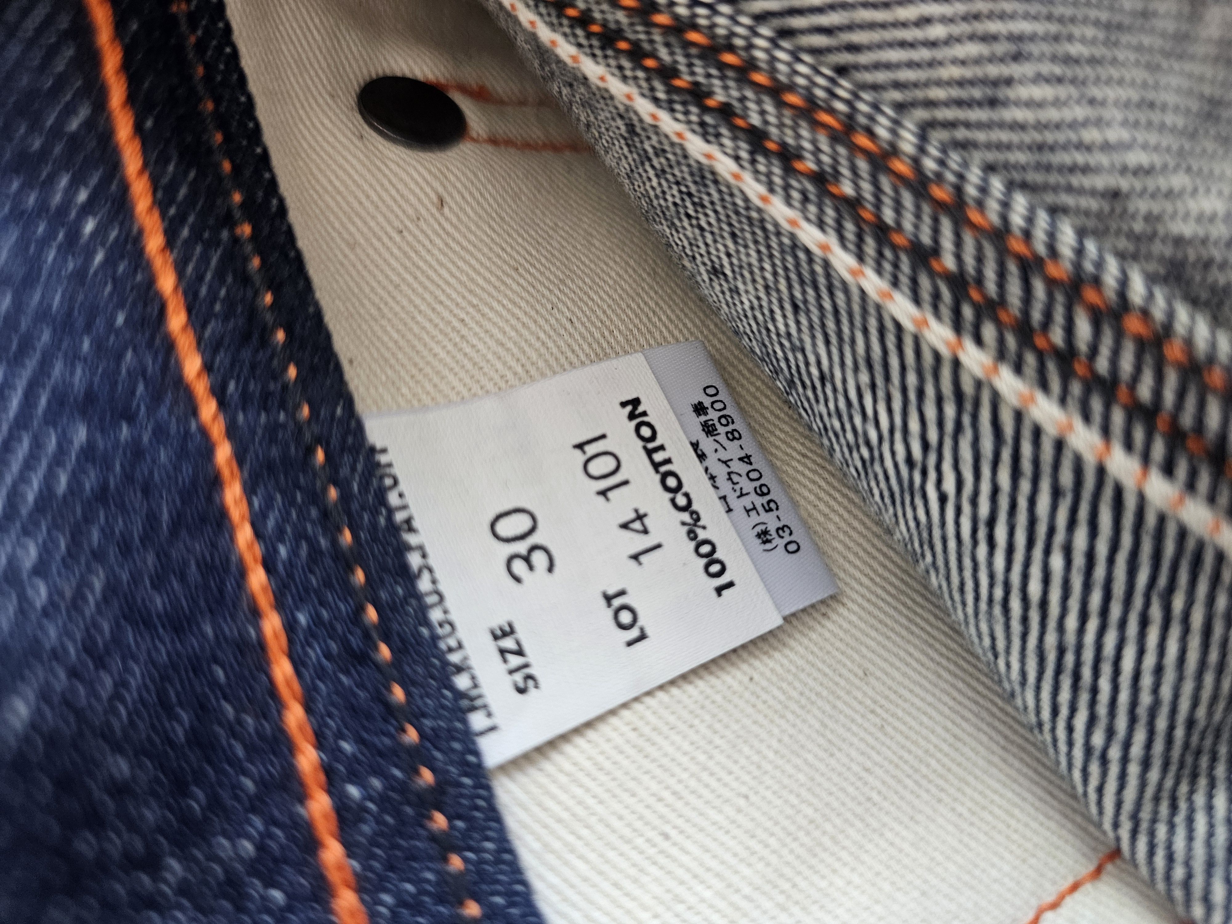 Lee Lee 1930 Cowboy 101B 1933 Japan 101 not LVC 501XX 1920 Size US 30 / EU 46 - 4 Thumbnail