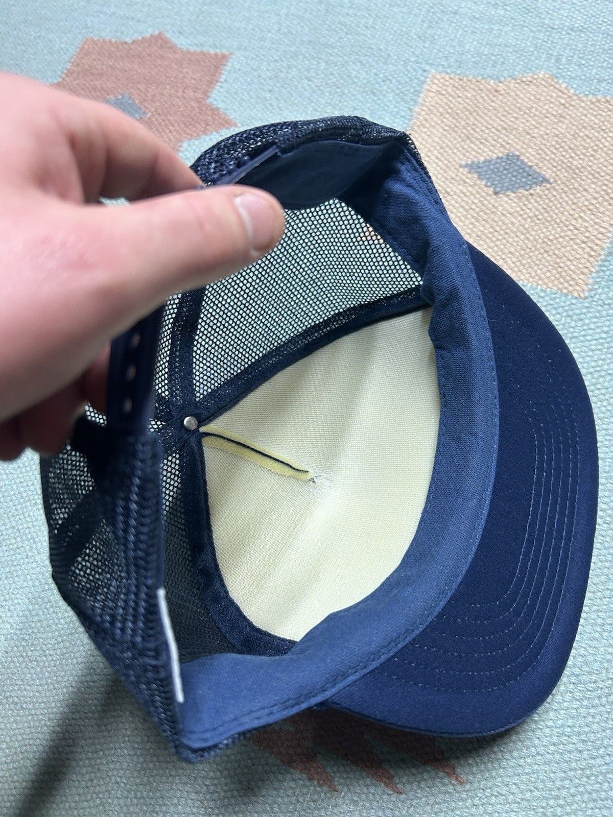 Vintage Vtg trucker hat valley petroleum oil blue whit Michigan snap Size ONE SIZE - 6 Thumbnail